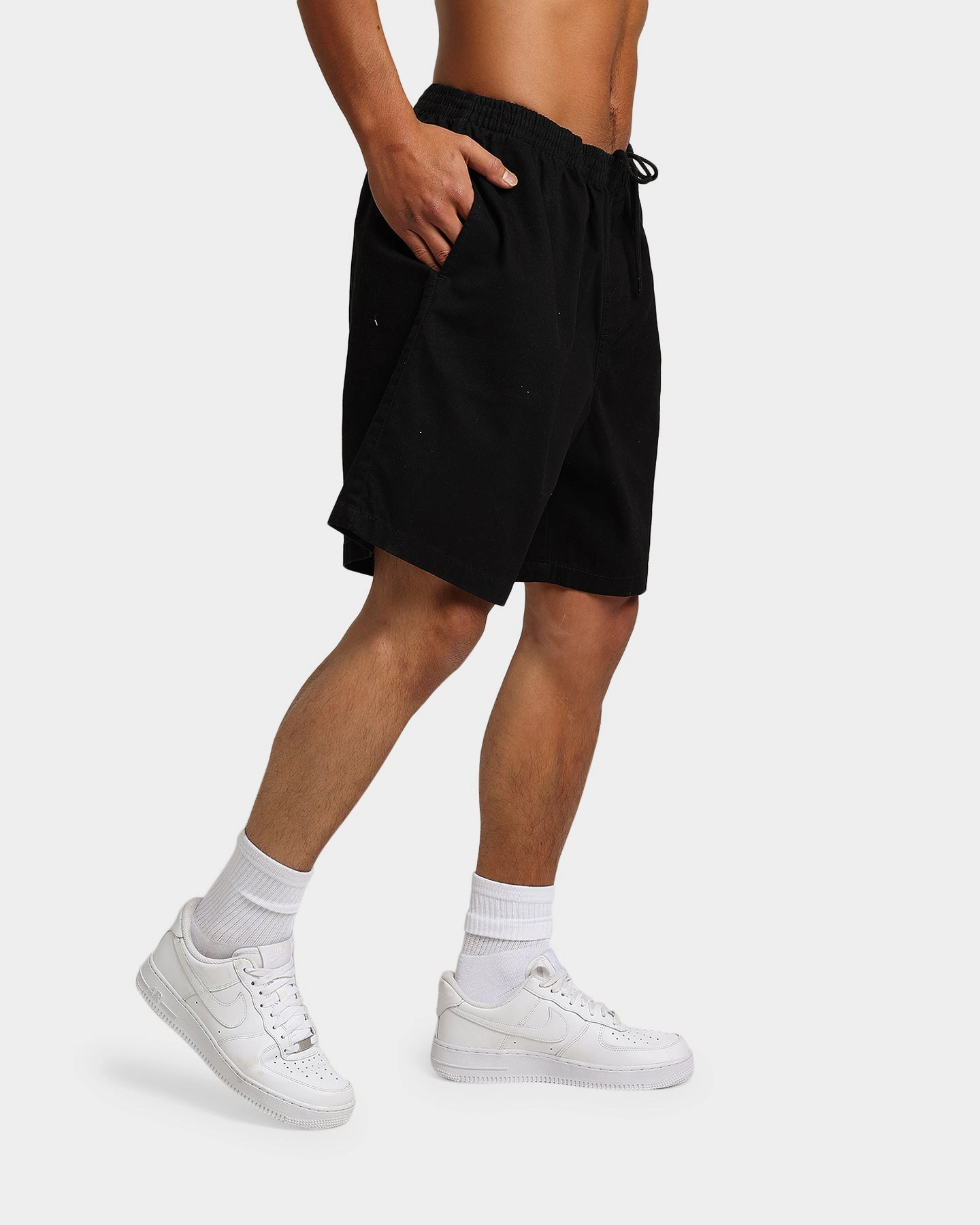 St??ssy Brushed Beach Shorts Black Workout Gear