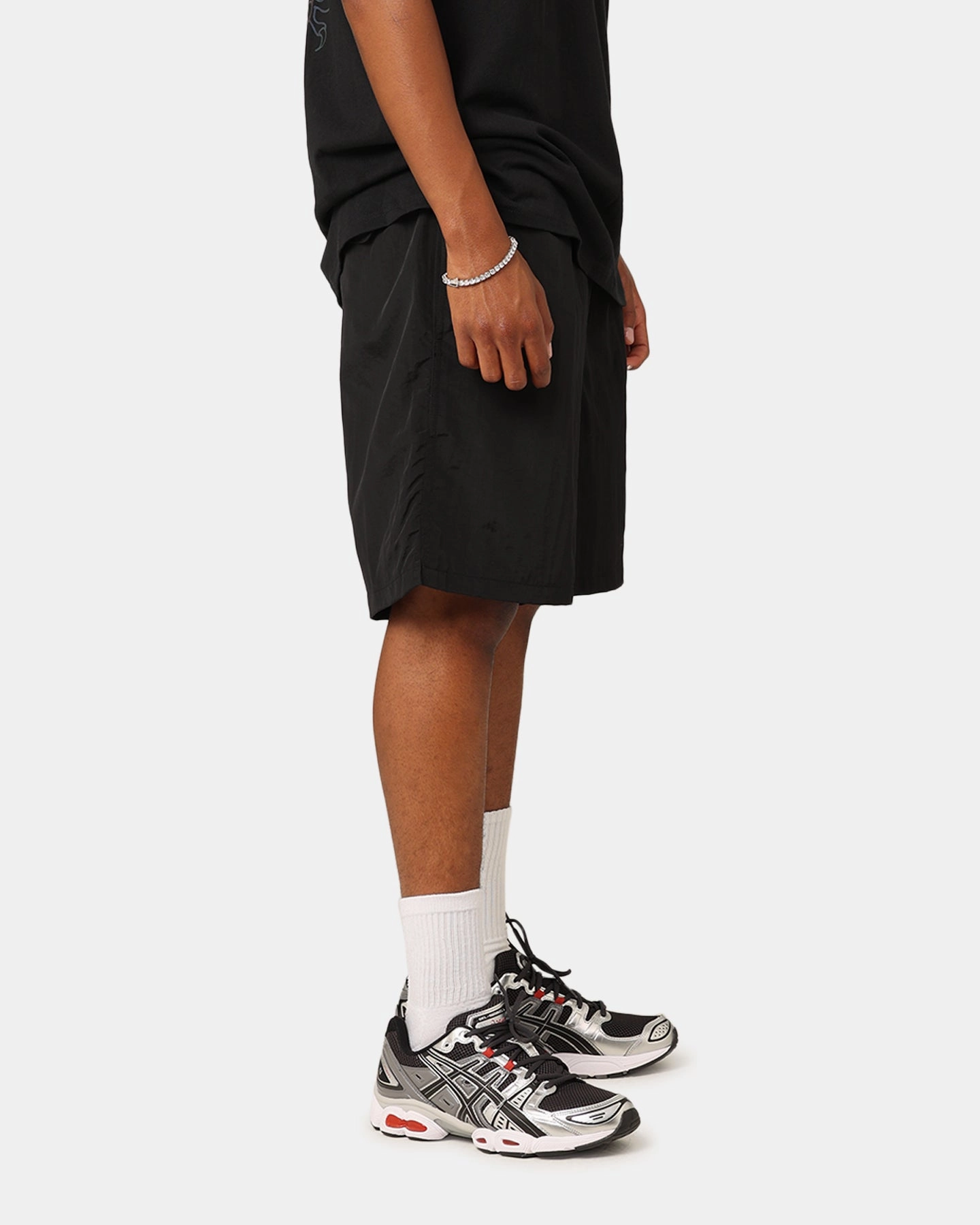 St??ssy Dragon Nylon Shorts Black Double Layered Reinforcement Sports Wear