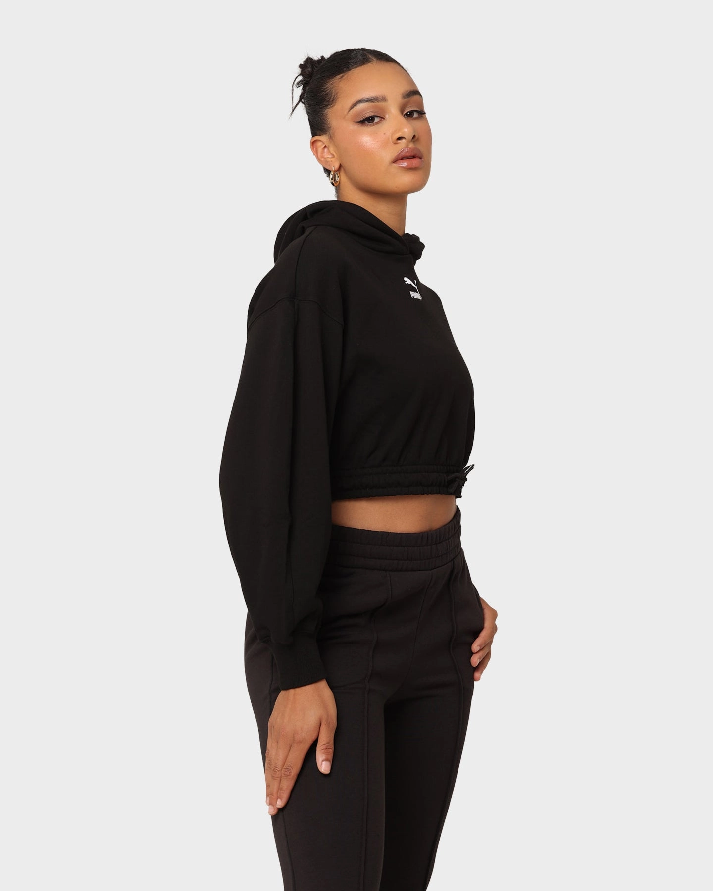 Puma Women's Classics Cropped Hoodie Puma Black investment piece popular among adults