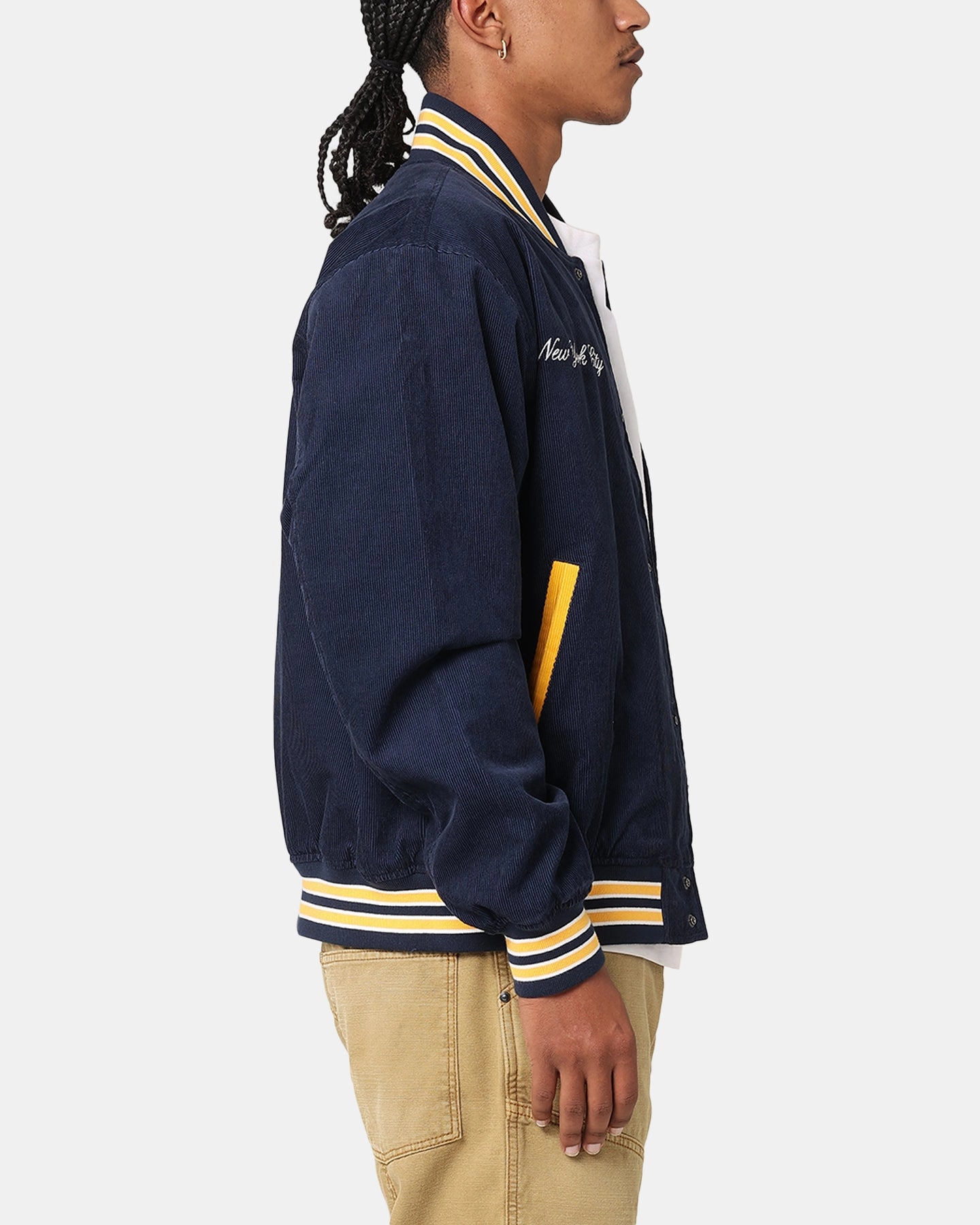 Mouthwash Flexible Neckline Tommy Jeans TJU Archive Corduroy Games Varisty Jacket Twilight Indigo