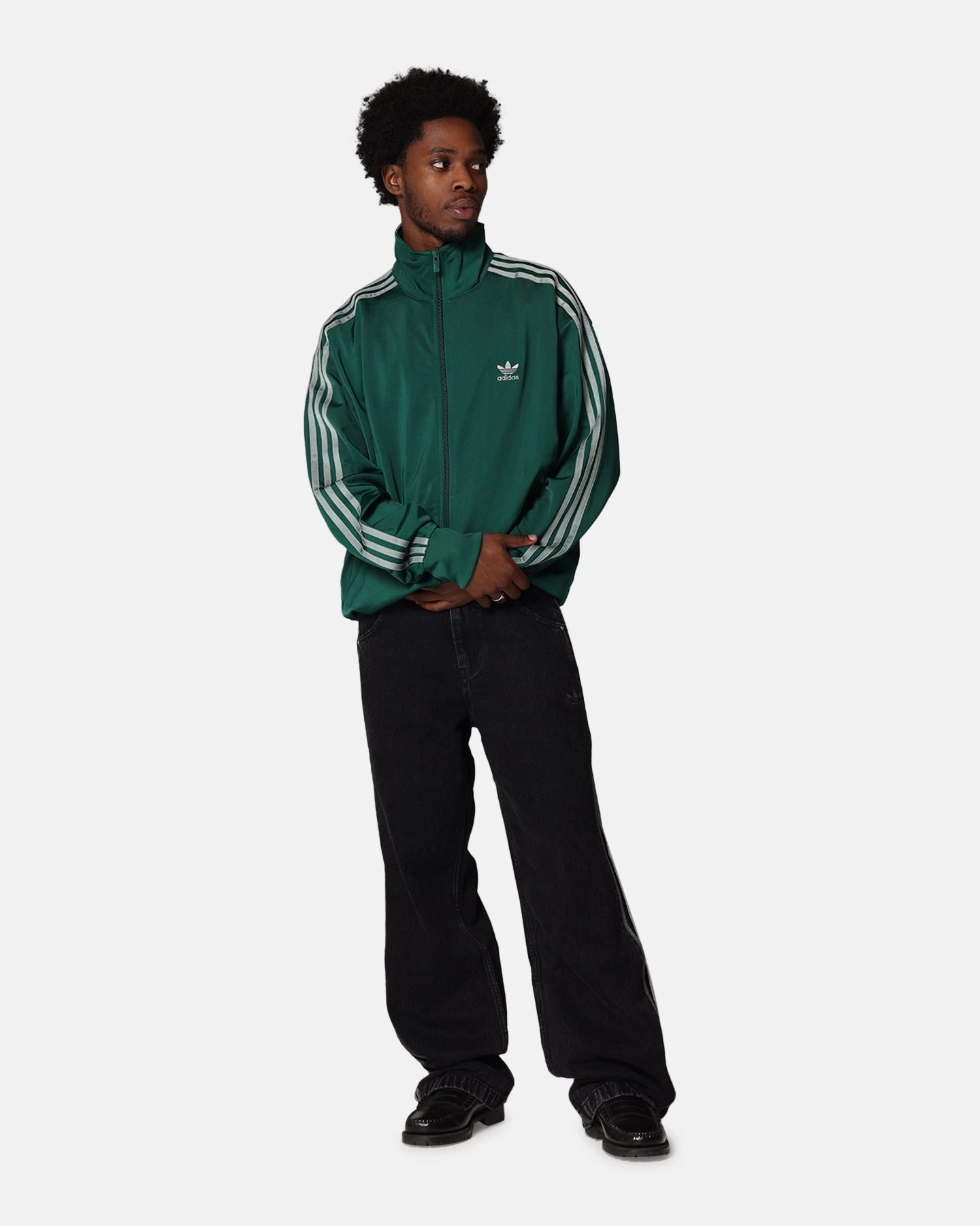 Adidas Firebird Track Jacket Green Interchangeable Liner System