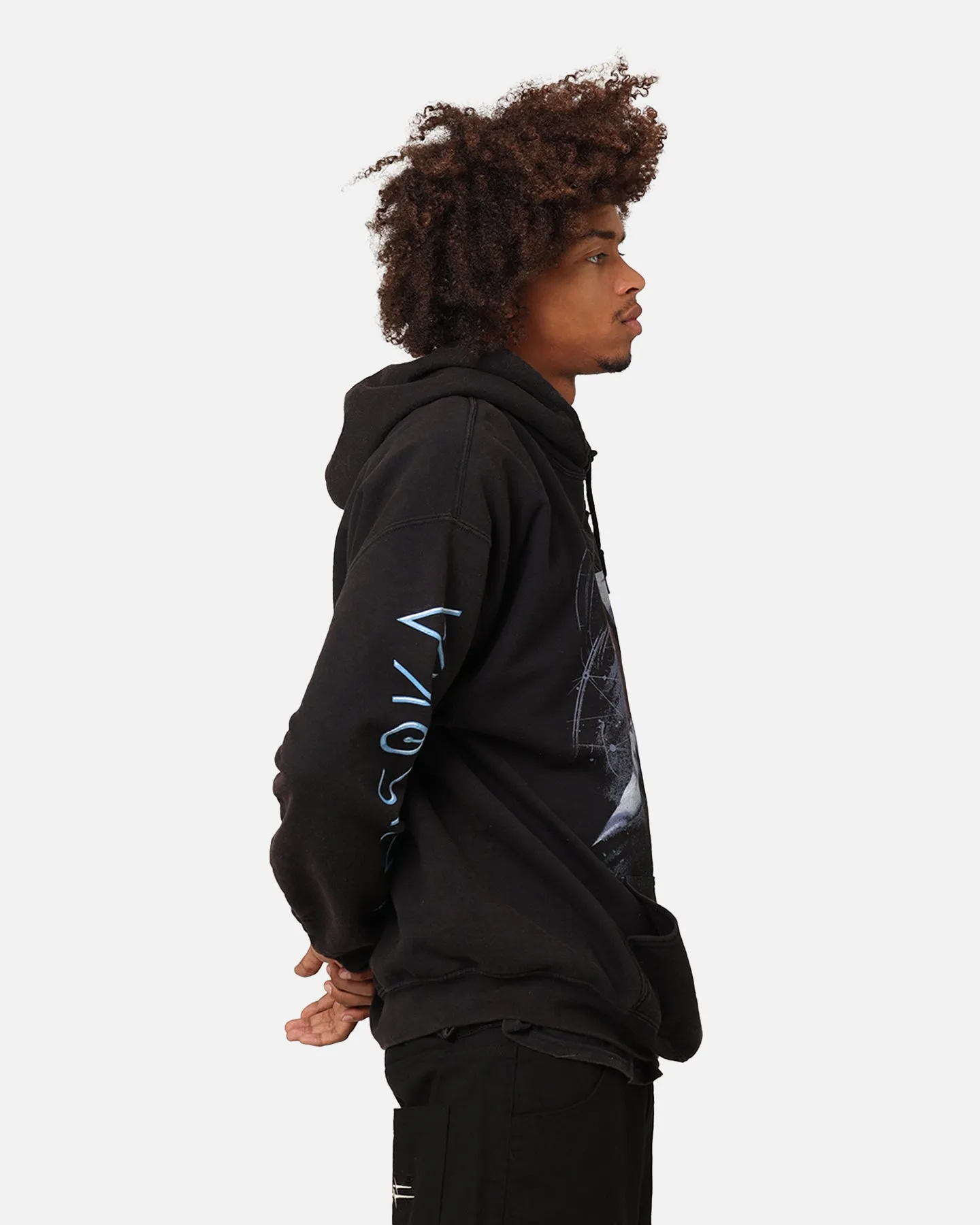 Star Wars Ahsoka Hoodie Black Wash Button-up Pink