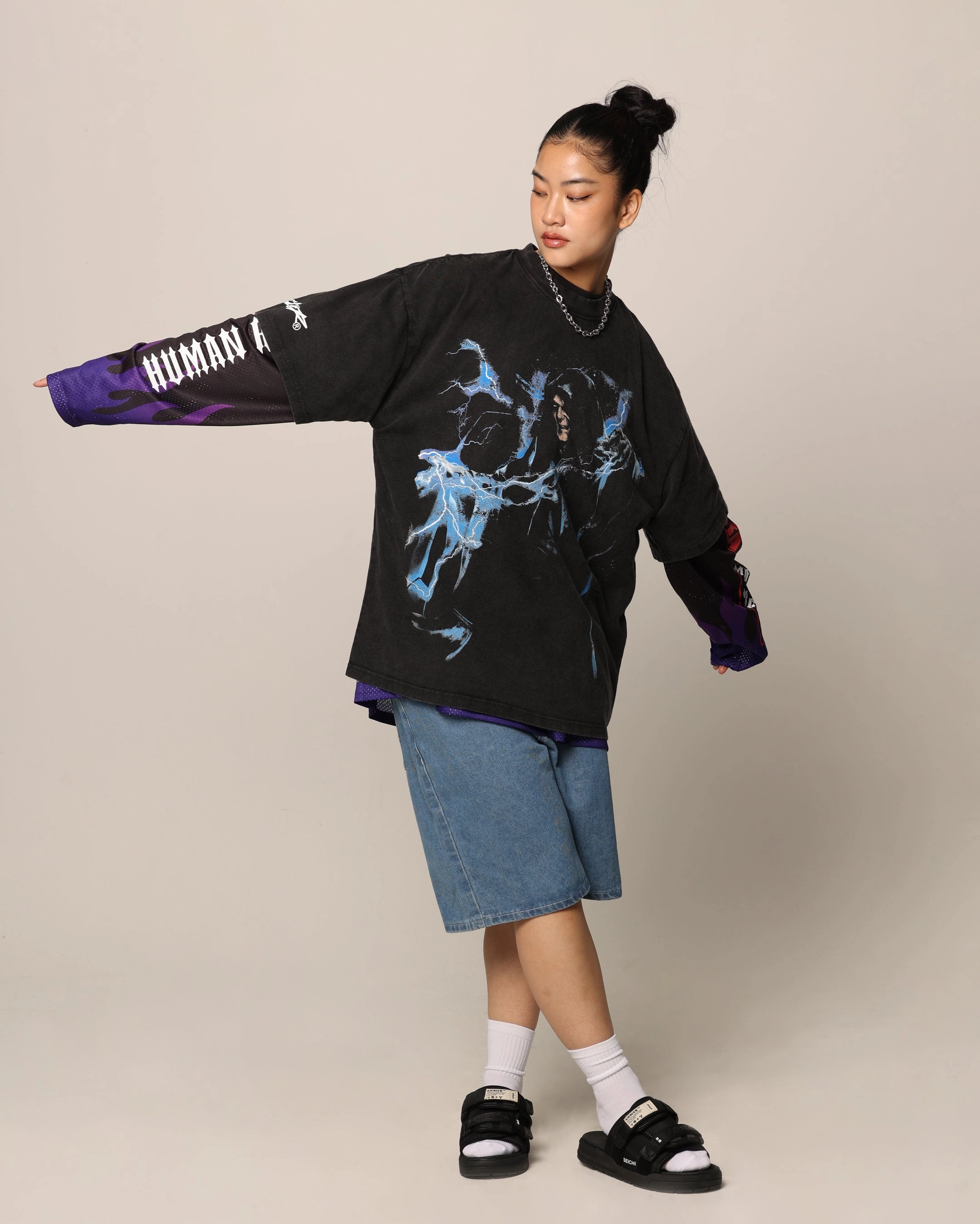 V neck Cozy and Comfortable Star Wars Darth Sidious T-Shirt Black Wash