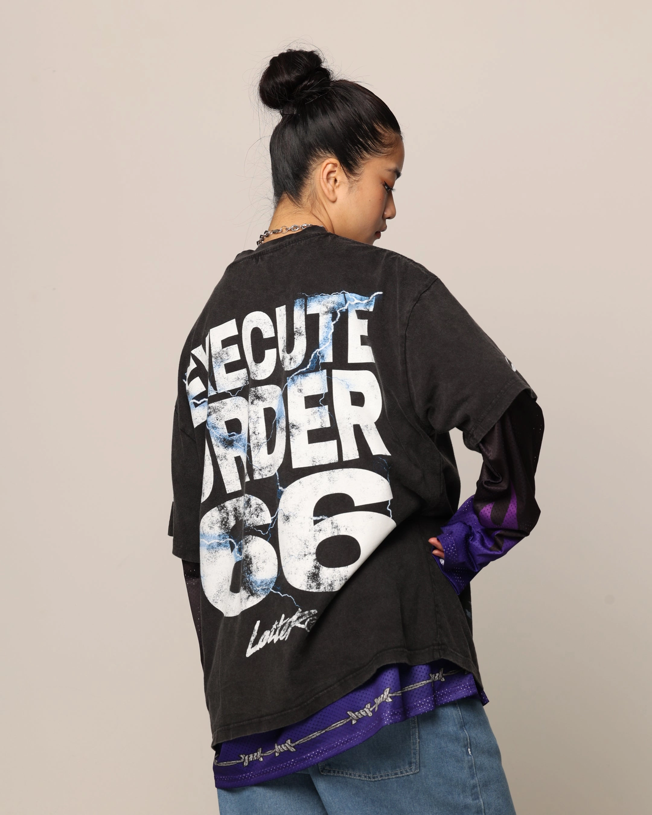 Non Shrink Material Star Wars Darth Sidious T-Shirt Black Wash