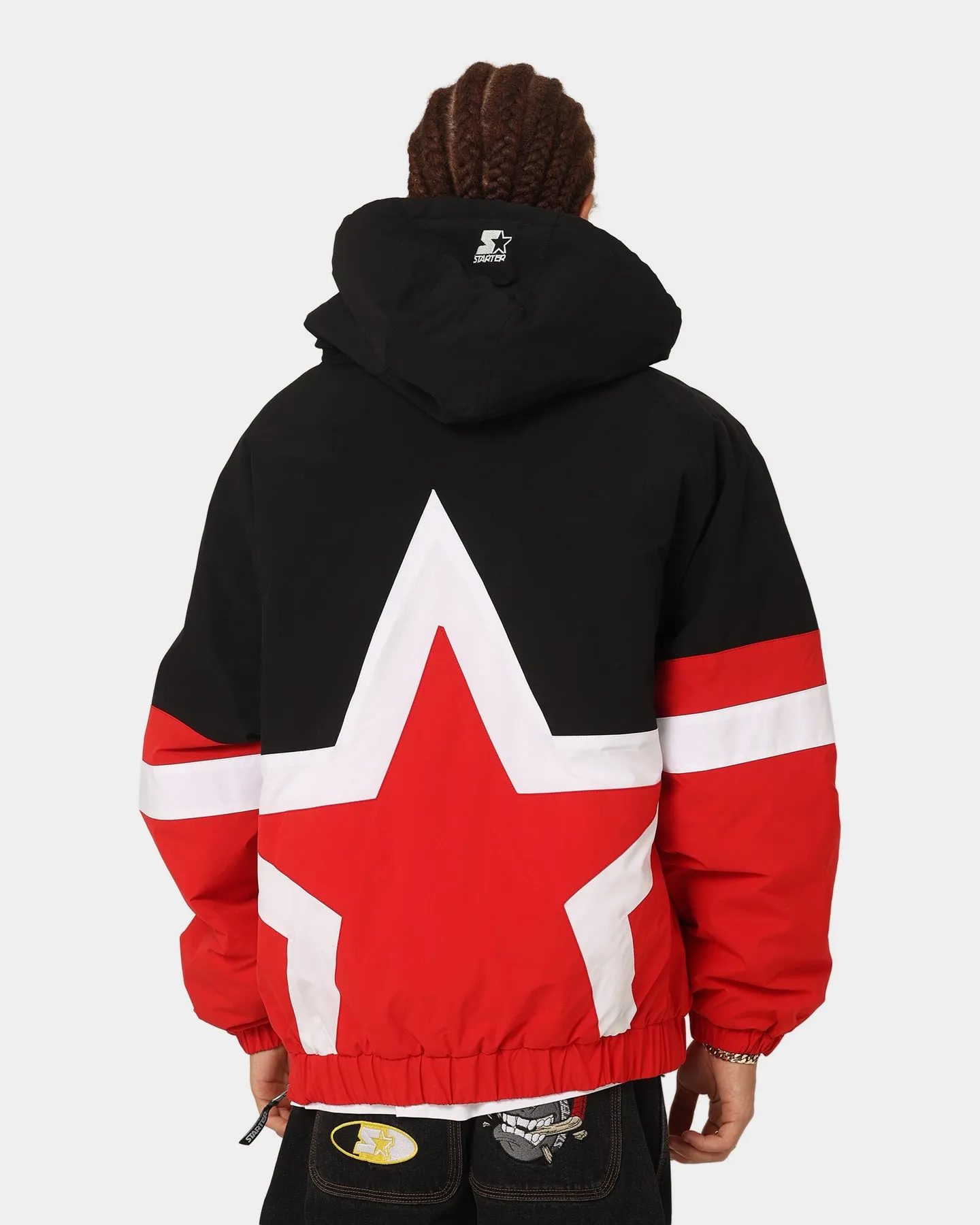 Starter Superstar Anorak Jacket Black/Red wallet