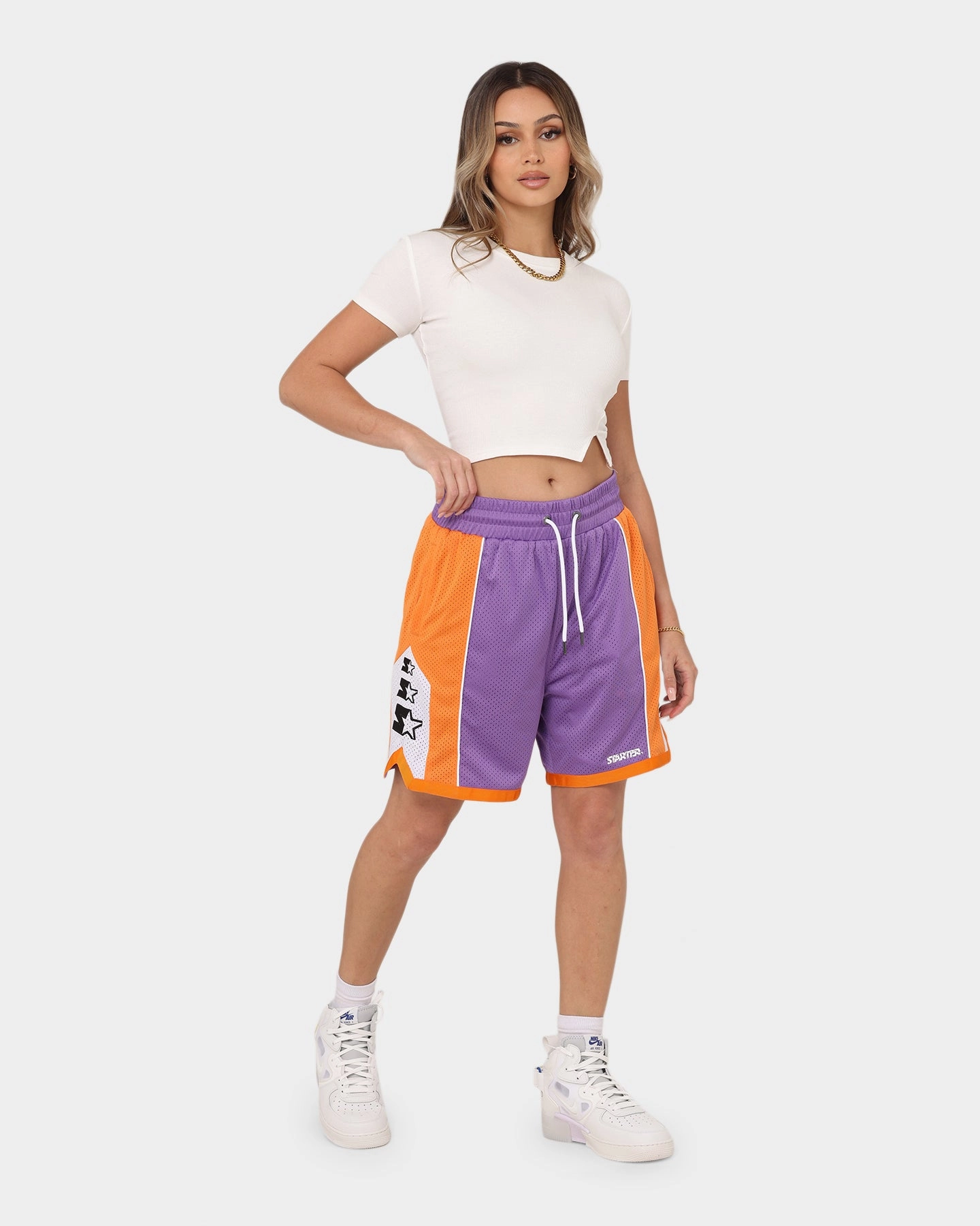Starter Downtown Basketball Shorts Purple Exclusive Design Everyday Feel