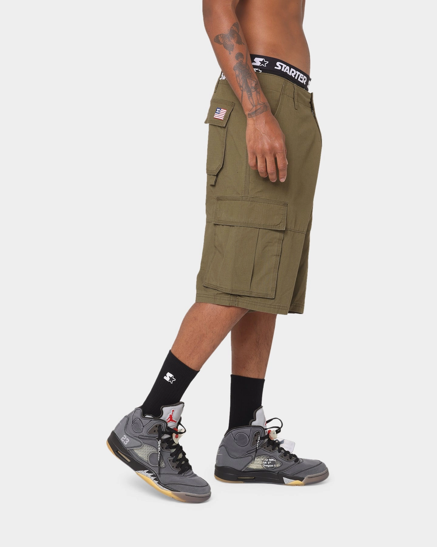 swim shorts Chill Mood Starter Rugged Terrain Cargo Shorts Khaki Green