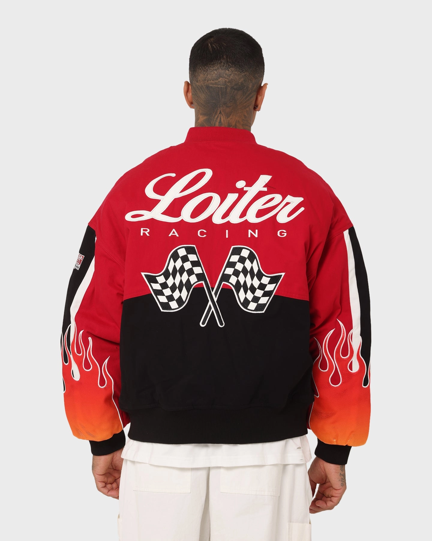 Loiter Daytona Motor Jacket Red High-Tech Protection picnic - goers