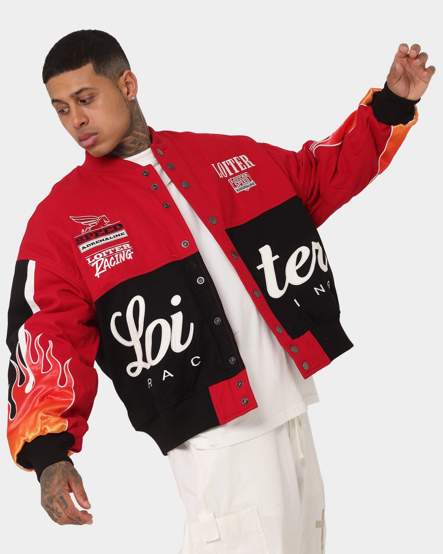 Loiter Daytona Motor Jacket Red Adventure Ready