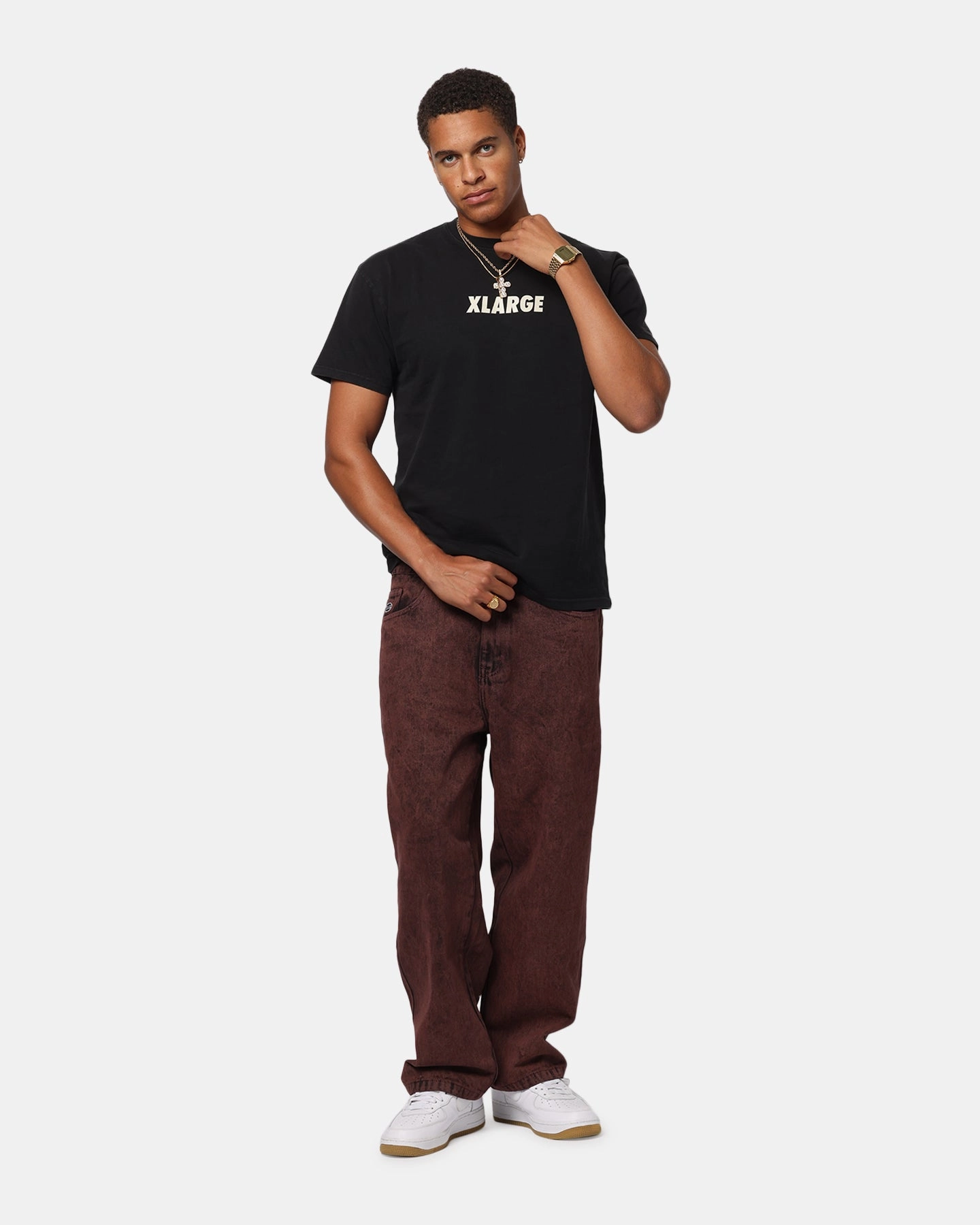 Simple Comfort X-Large Bull Denim 91 Pant Burgundy