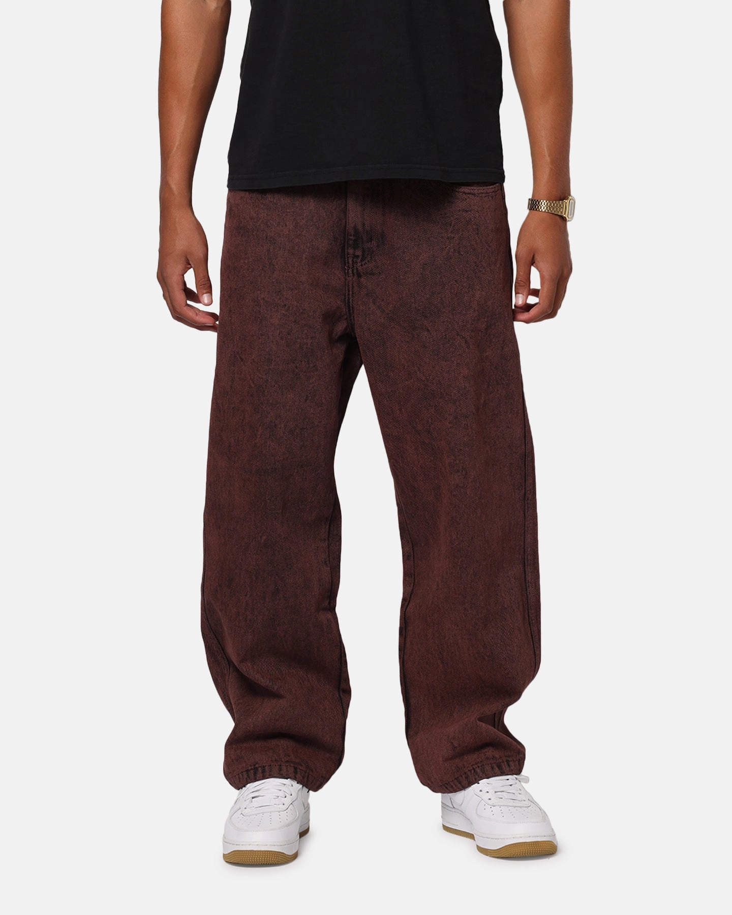 Functional Wear X-Large Bull Denim 91 Pant Burgundy