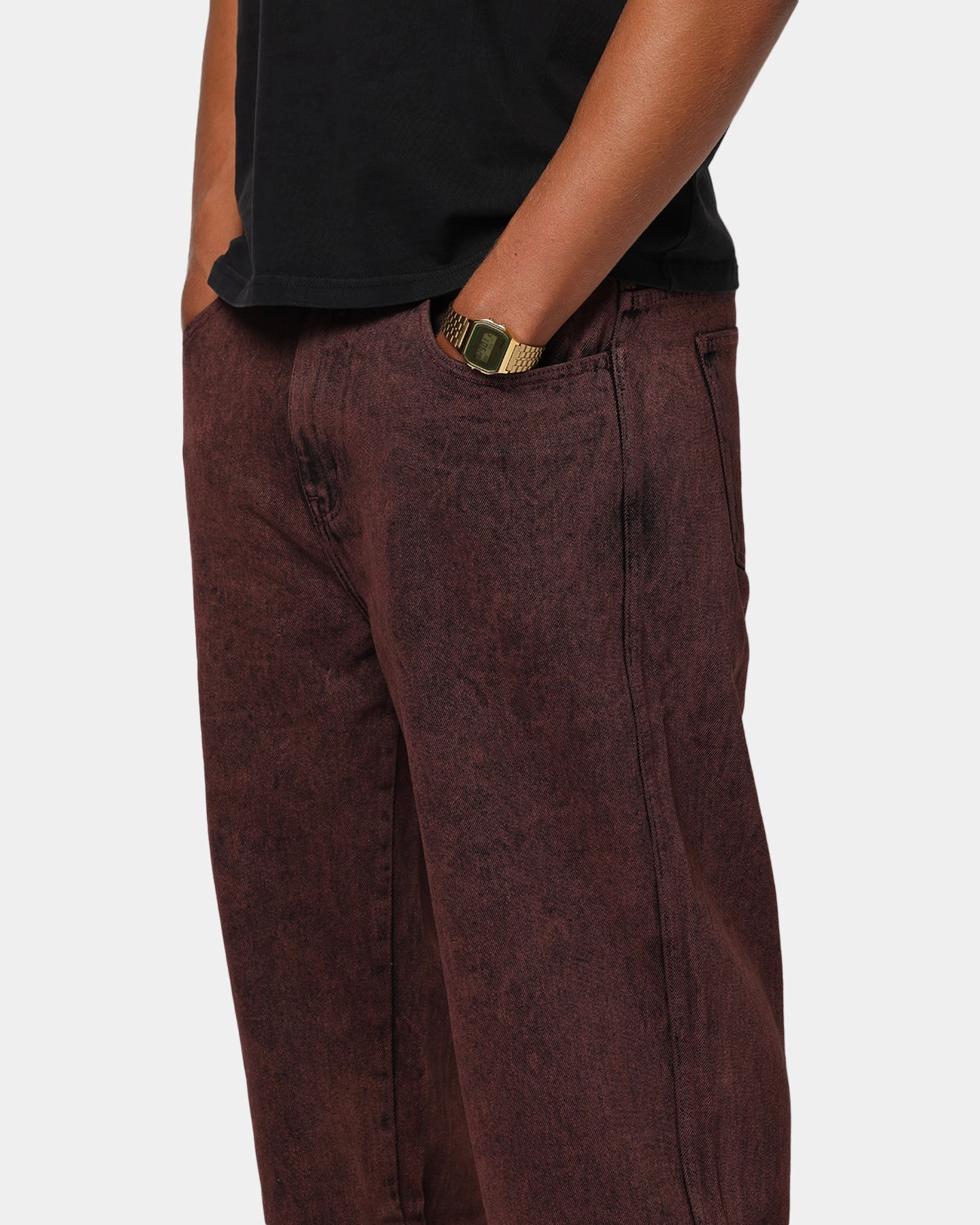 X-Large Bull Denim 91 Pant Burgundy Static free