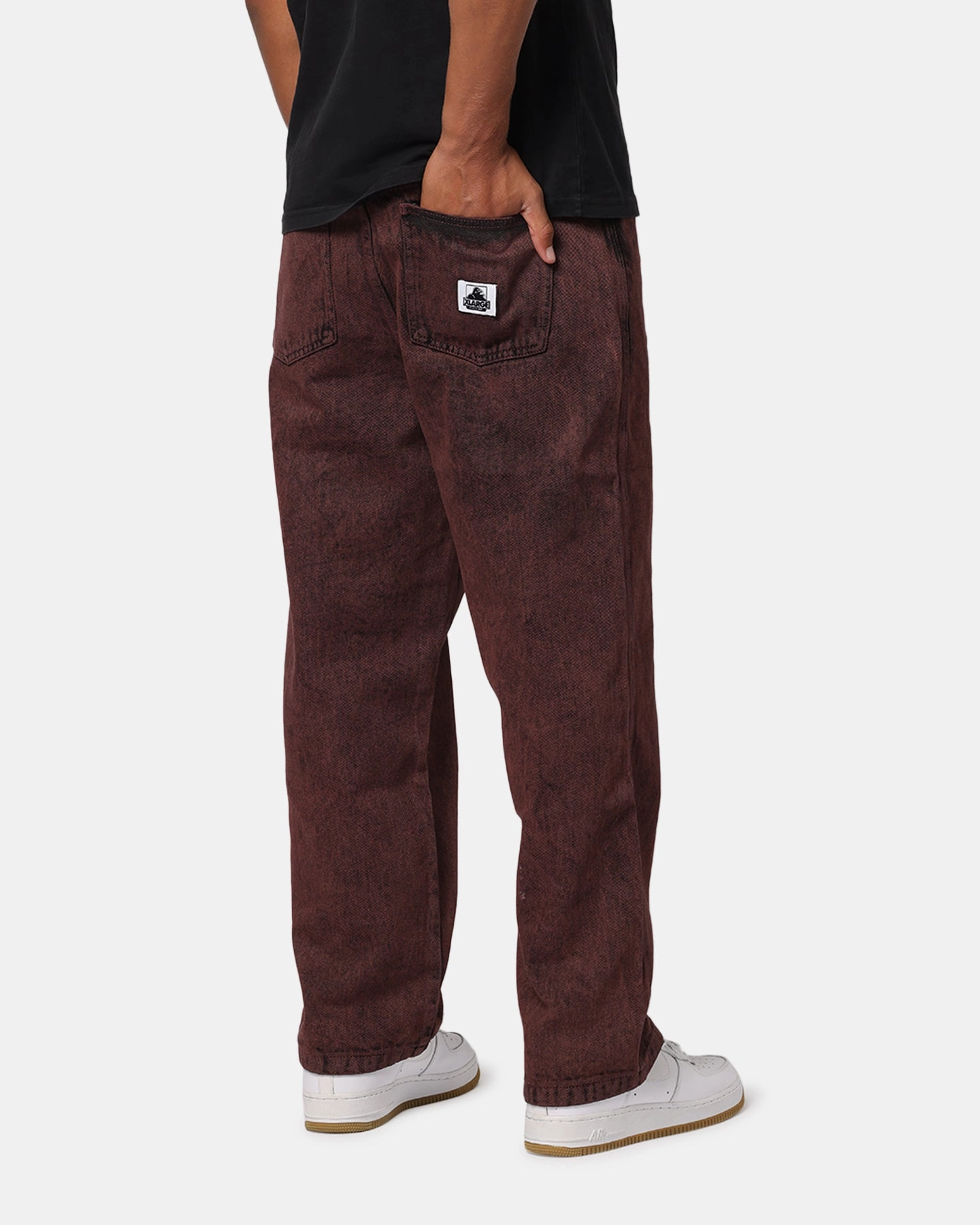 X-Large Bull Denim 91 Pant Burgundy Erasable Logo Patch