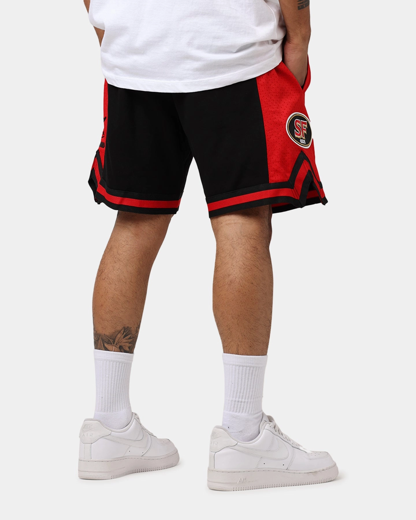 Waterproof Feature Summer Wear Pro Standard San Francisco 49ers Fast Lane 2.0 Shorts Black/Red