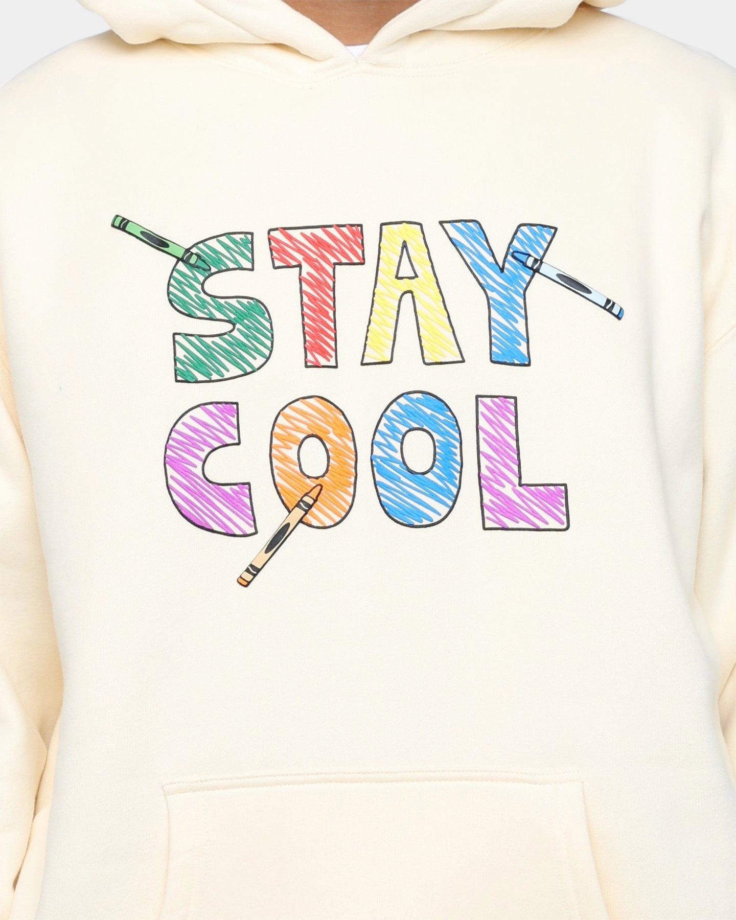 muted shades STAYCOOLNYC Crayon Hoodie Cream