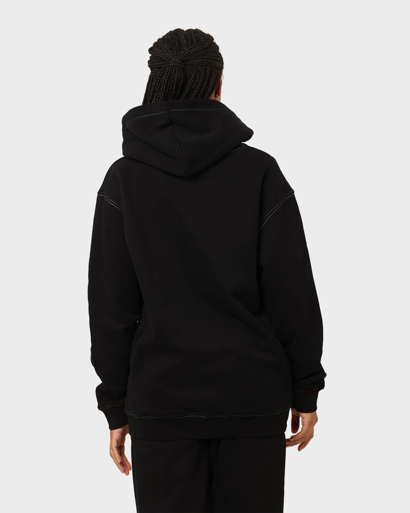 STAYCOOLNYC Puff Paint Hoodie Black Clock Daily Use