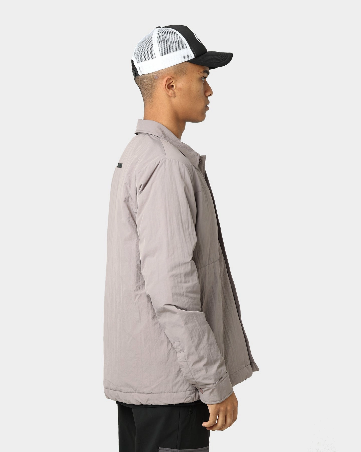 StretchMaterial Pyra Ivory Coach Jacket Bronze