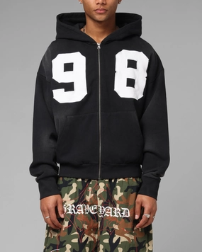 Loiter Cosmos Hoodie Washed Black Dive platform