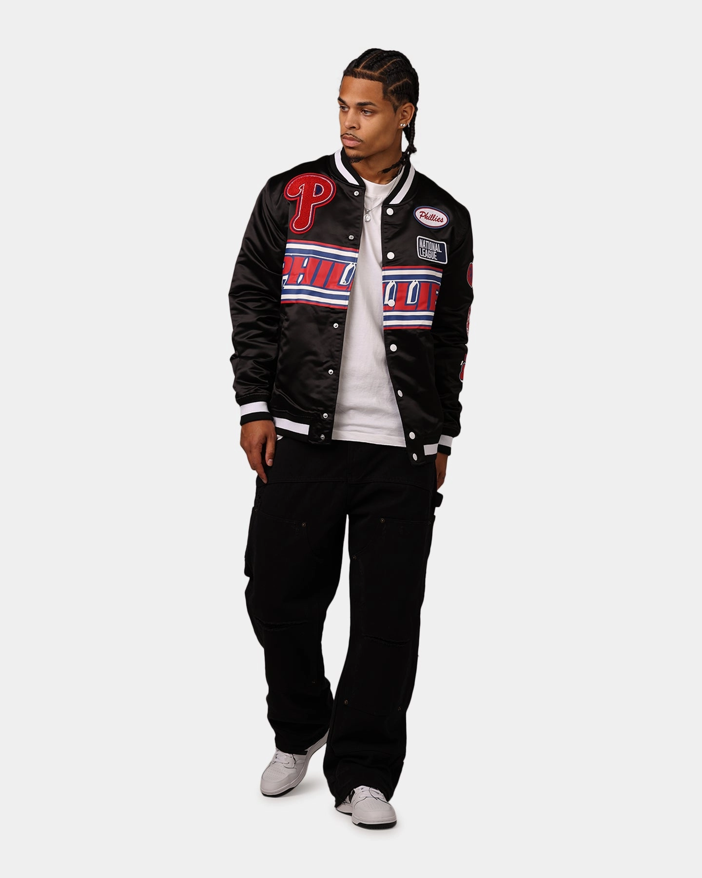 Motivate New Era Philadelphia Phillies 2024 Rally Drive Jacket Black/White