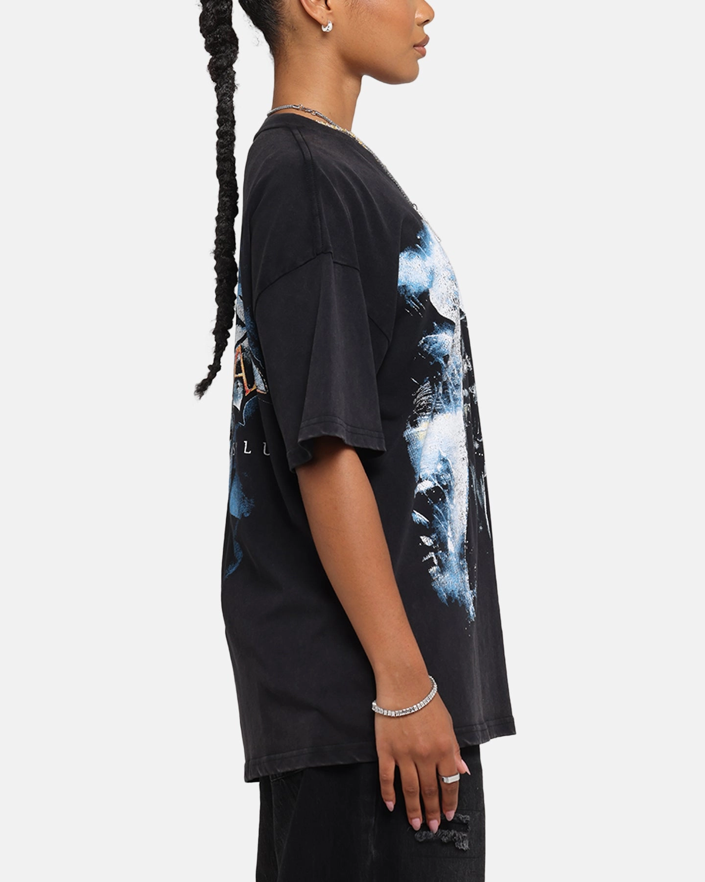 Minimalist Look 73 Studio X DC Batman Arkham Asylum Vintage T-Shirt Black Acidwash