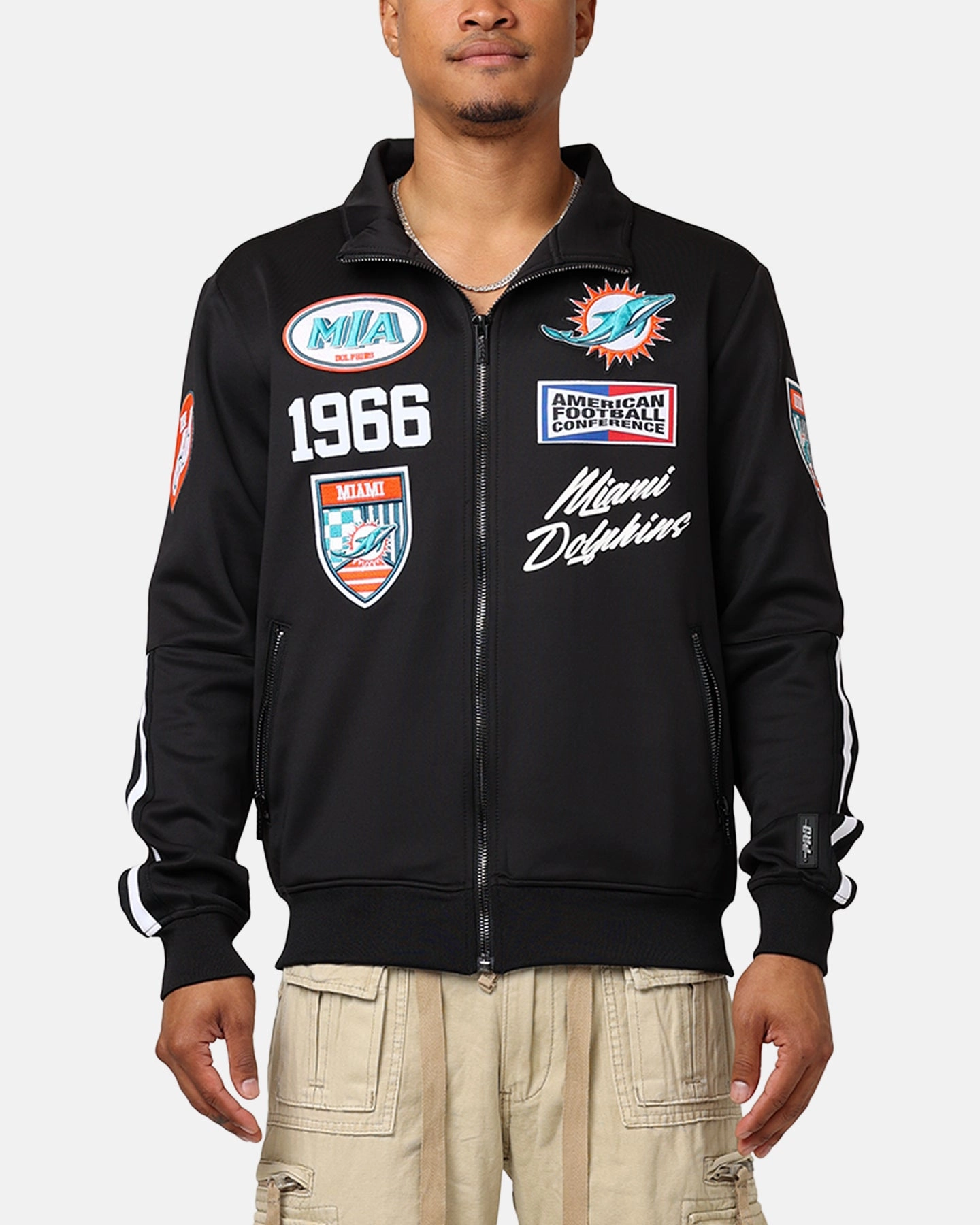 Pro Standard Miami Dolphins Fast Lane Track Jacket Black Altruism