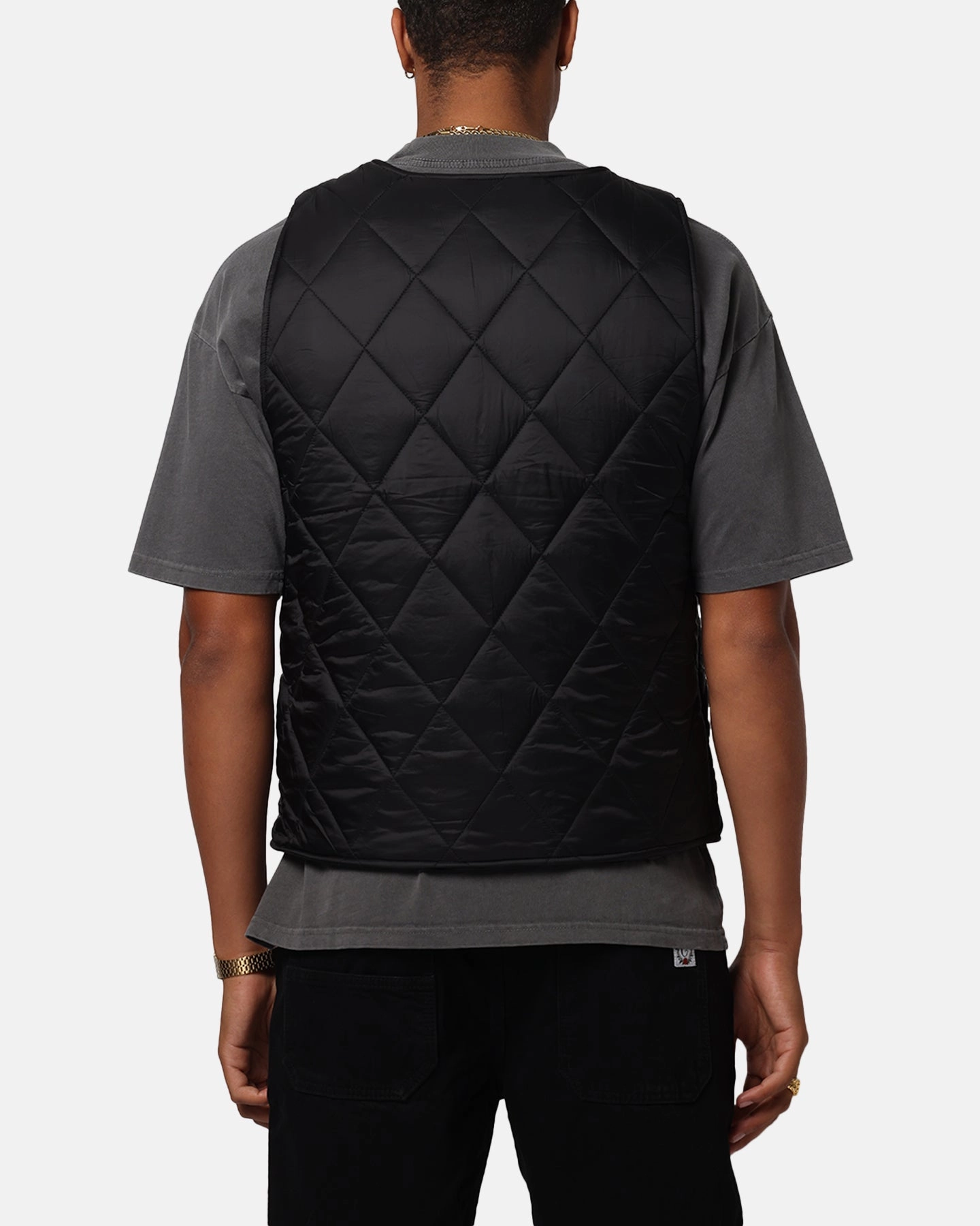 UltraLight Packable Design Carre Quilted Vest Black