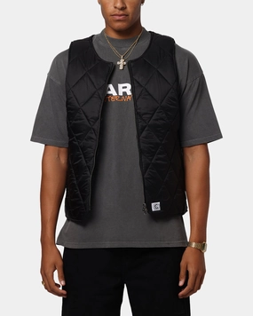 snag resistant Carre Quilted Vest Black