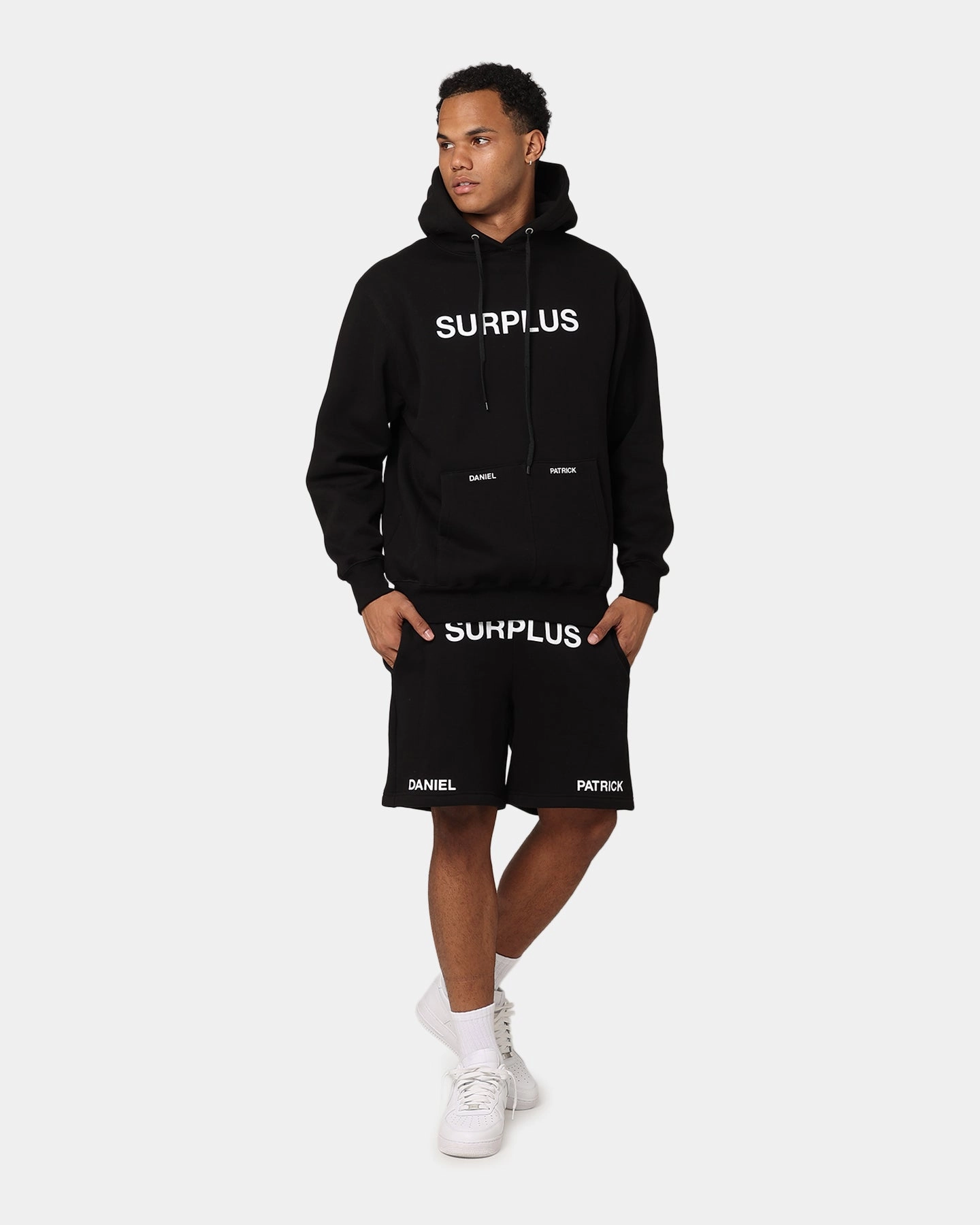 Daniel Patrick Surplus Logo Hoodie Black suitable for stage shows