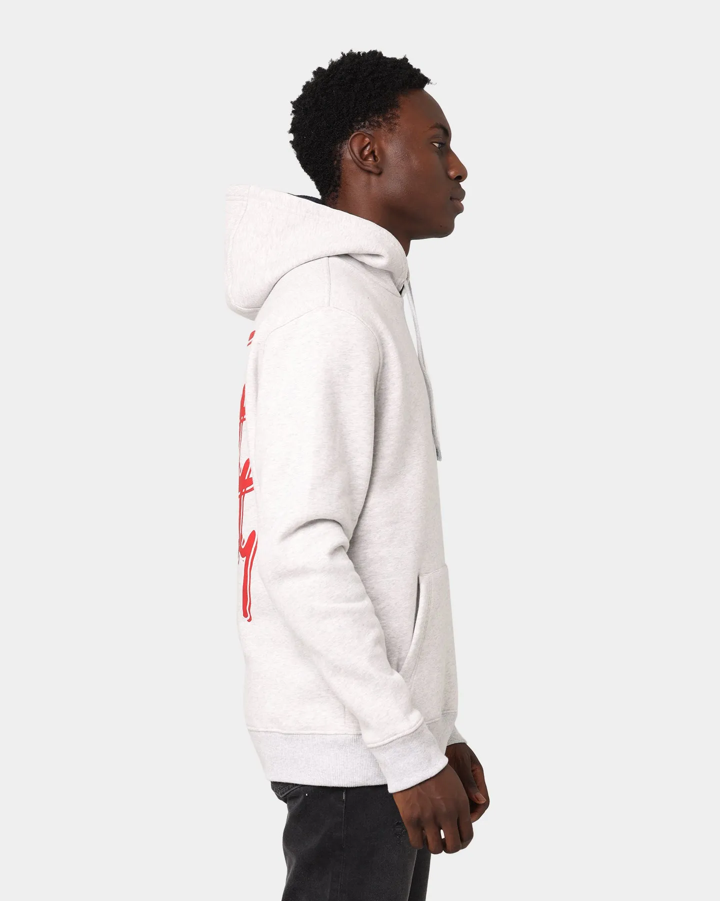 Tommy Jeans Essential Script Hoodie Silver/Grey Heather Raglan sleeves aesthetically pleasing
