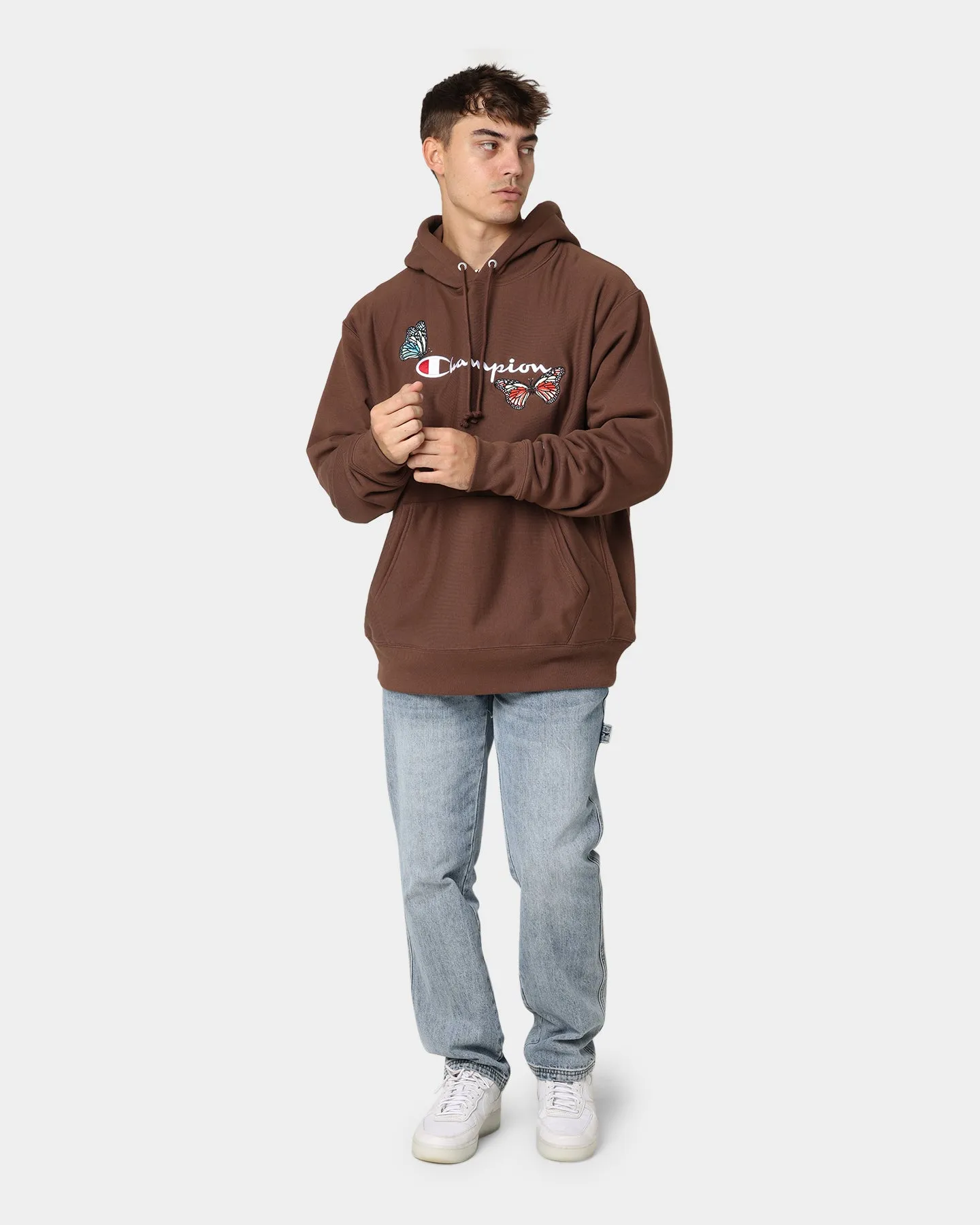 Mountain Ready Champion Heritage Butterfly Embroidery Hoodie Coco Loco