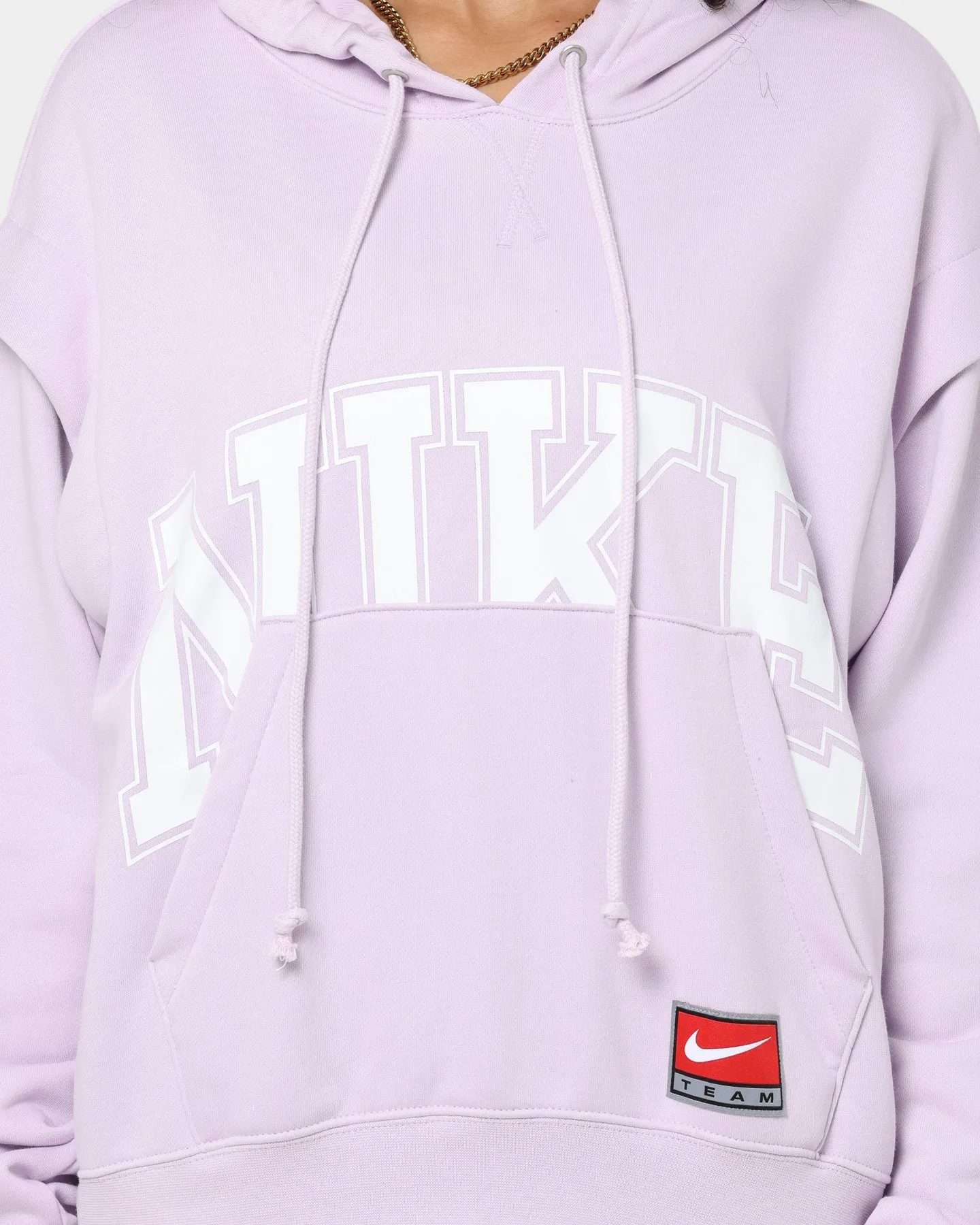 Nike Women's Sportswear Team Nike Fleece Hoodie Doll/White Casual complementary item