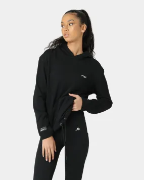 Pyra Women's Oversized Team Hoodie Black Wrinkle Resistant