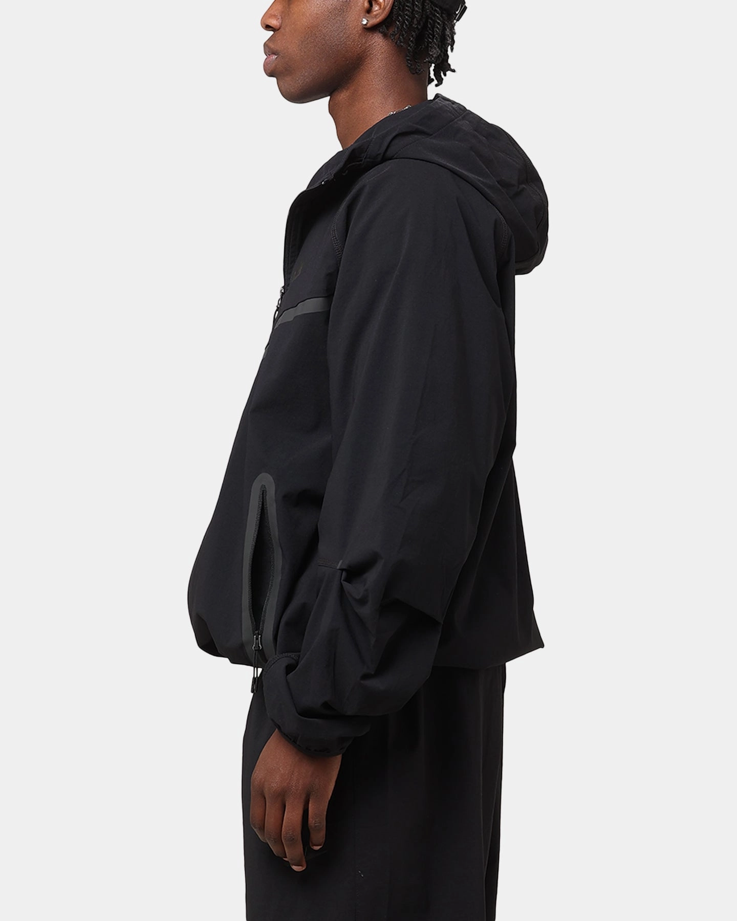 Teflon Coated Fabric Position Nike Tech Woven Full Zip Jacket Back/Black/Black