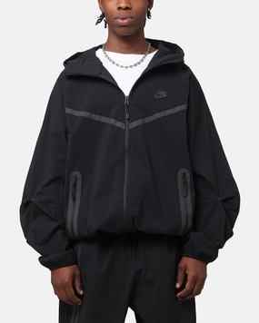 Bestow Simple Fit Nike Tech Woven Full Zip Jacket Back/Black/Black