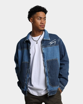 Tommy Jeans TJM Panel Zip Denim Jacket Denim Light Comfy Layer