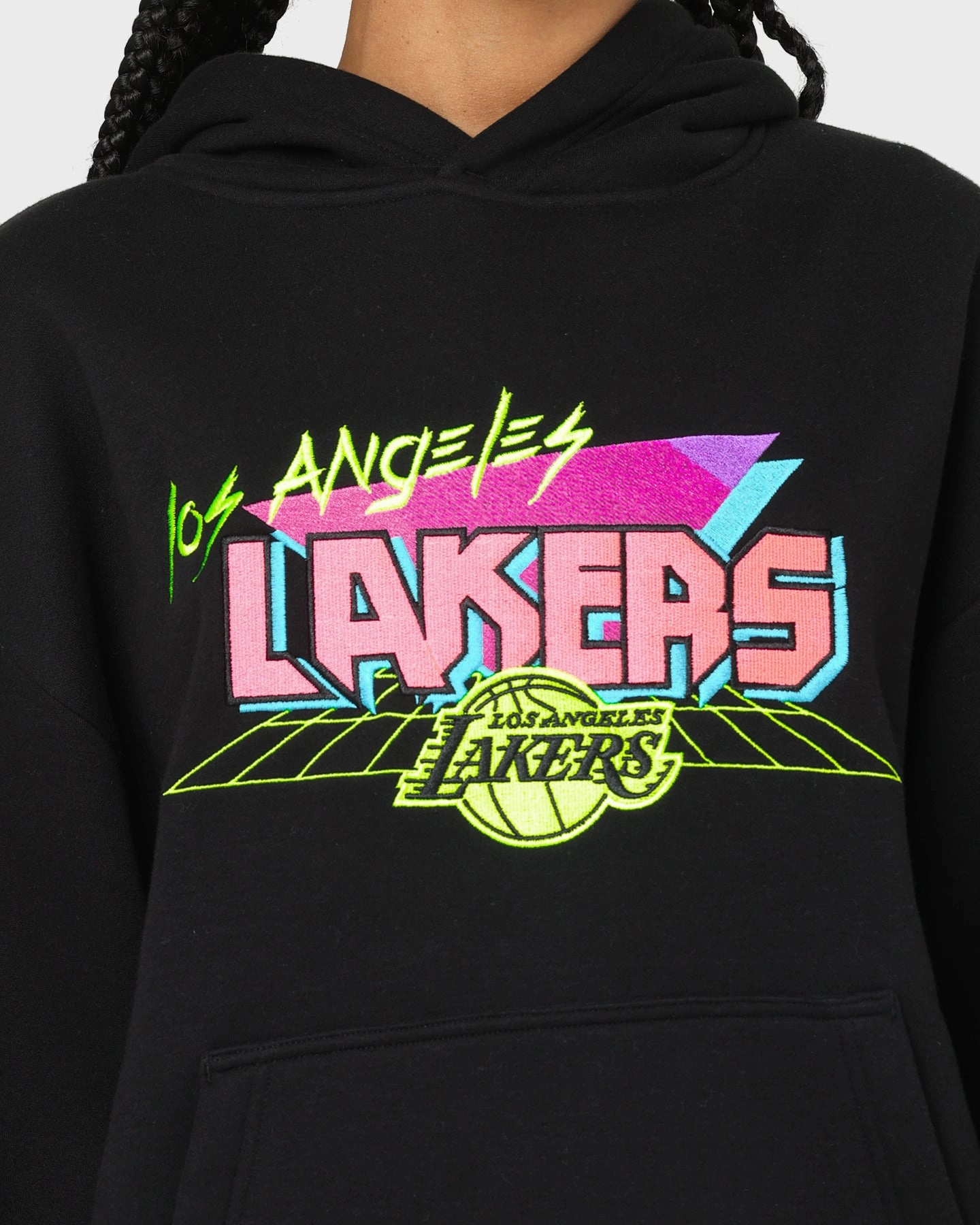 New Era Los Angeles Lakers Retro Arcade Hoodie Black Fearlessness farmers