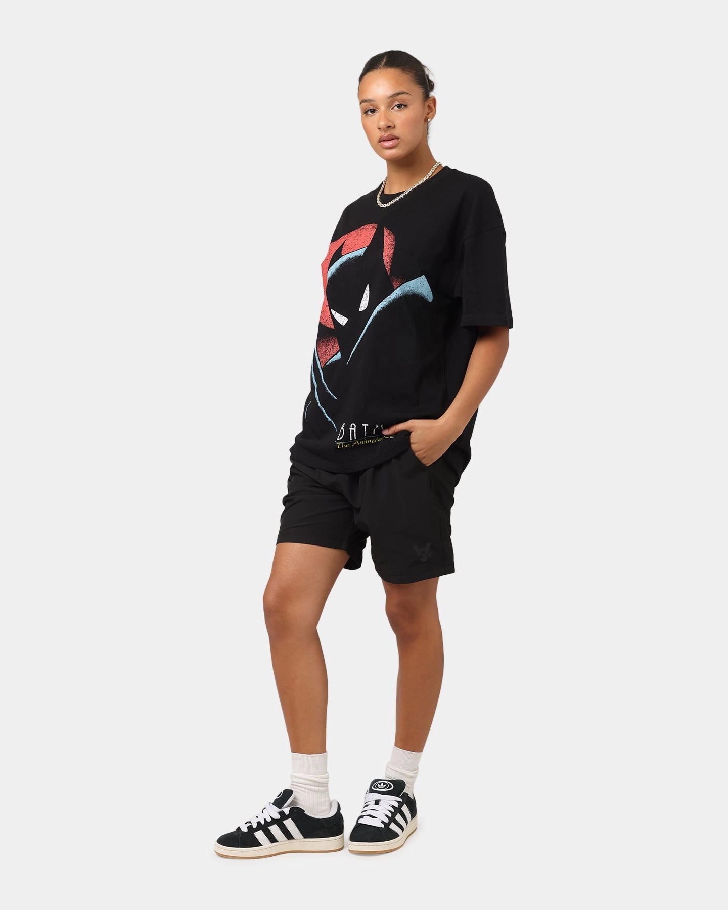 Fade Resistant Print Retro Style American Thrift X DC 1993 Batman Vintage T-Shirt Black