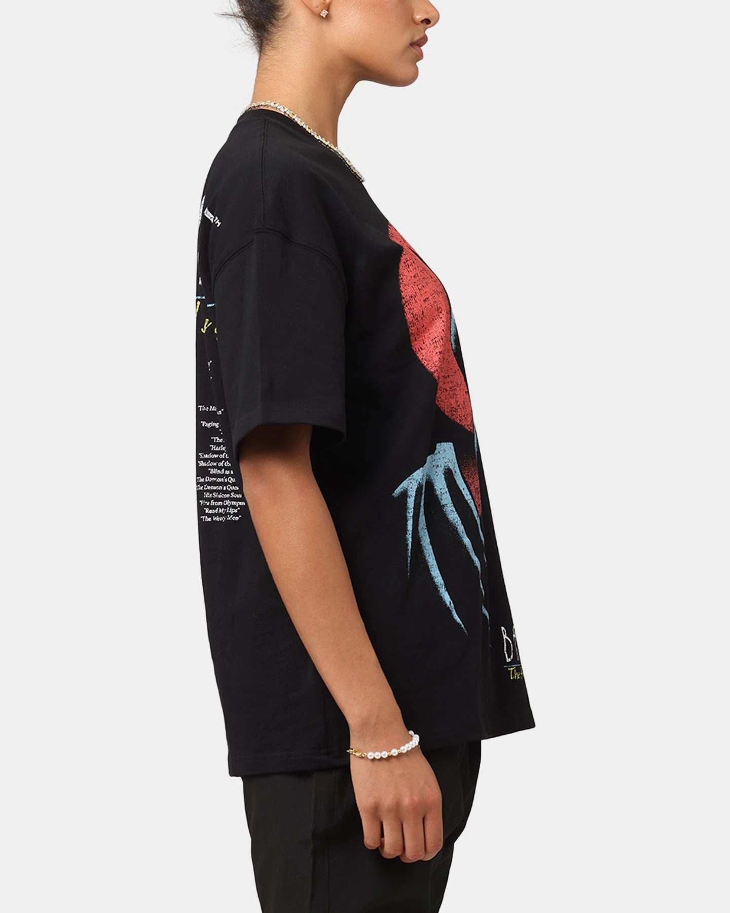 American Thrift X DC 1993 Batman Vintage T-Shirt Black Reinforced Shoulder Fashion-Ready