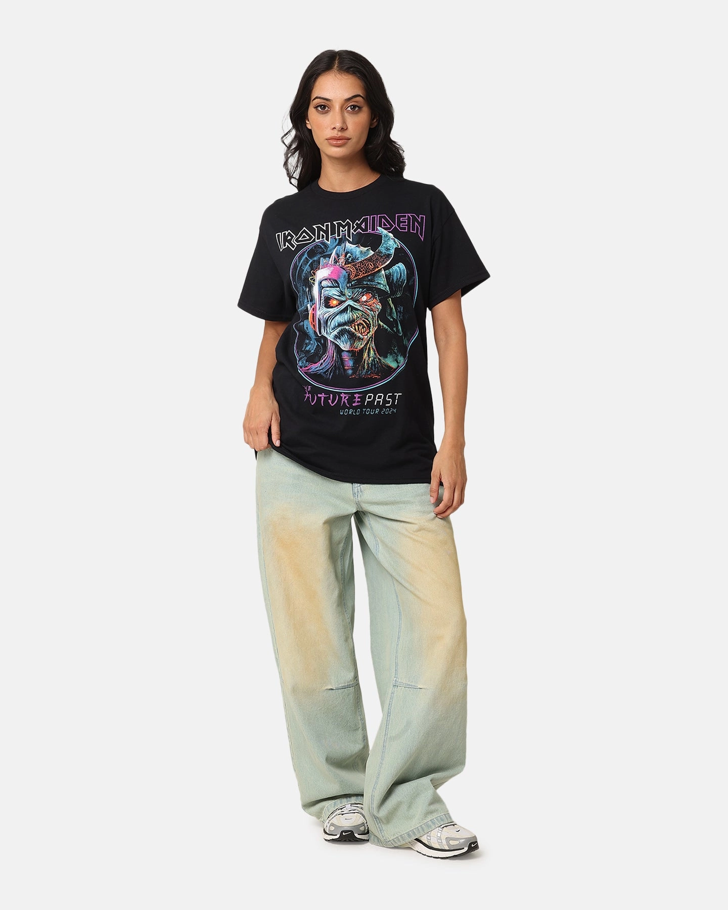 Pullover Essential Look Iron Maiden Future Past Tour T-Shirt Black