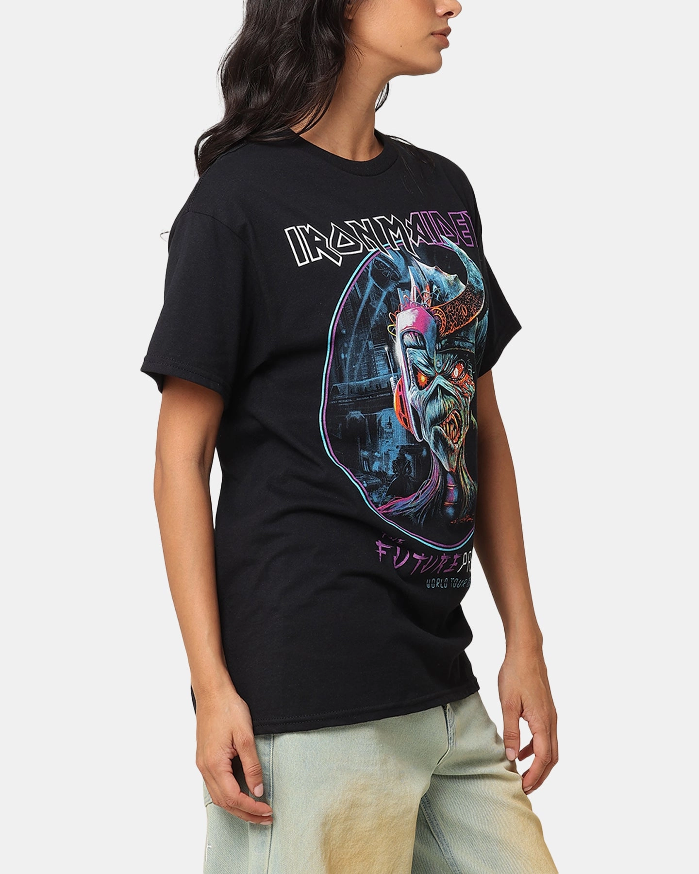 School Uniform Iron Maiden Future Past Tour T-Shirt Black