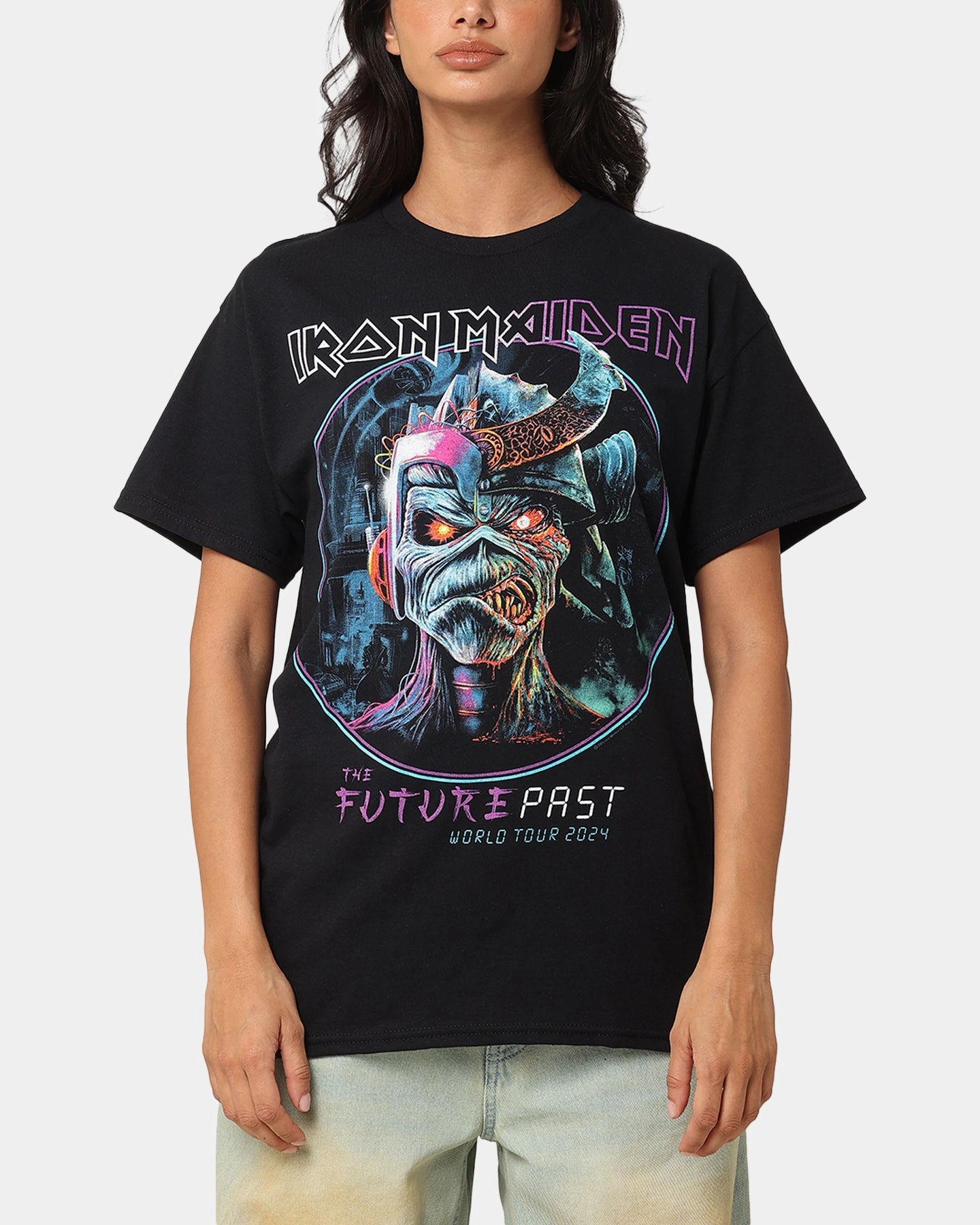 Ethically Sourced Cotton Iron Maiden Future Past Tour T-Shirt Black