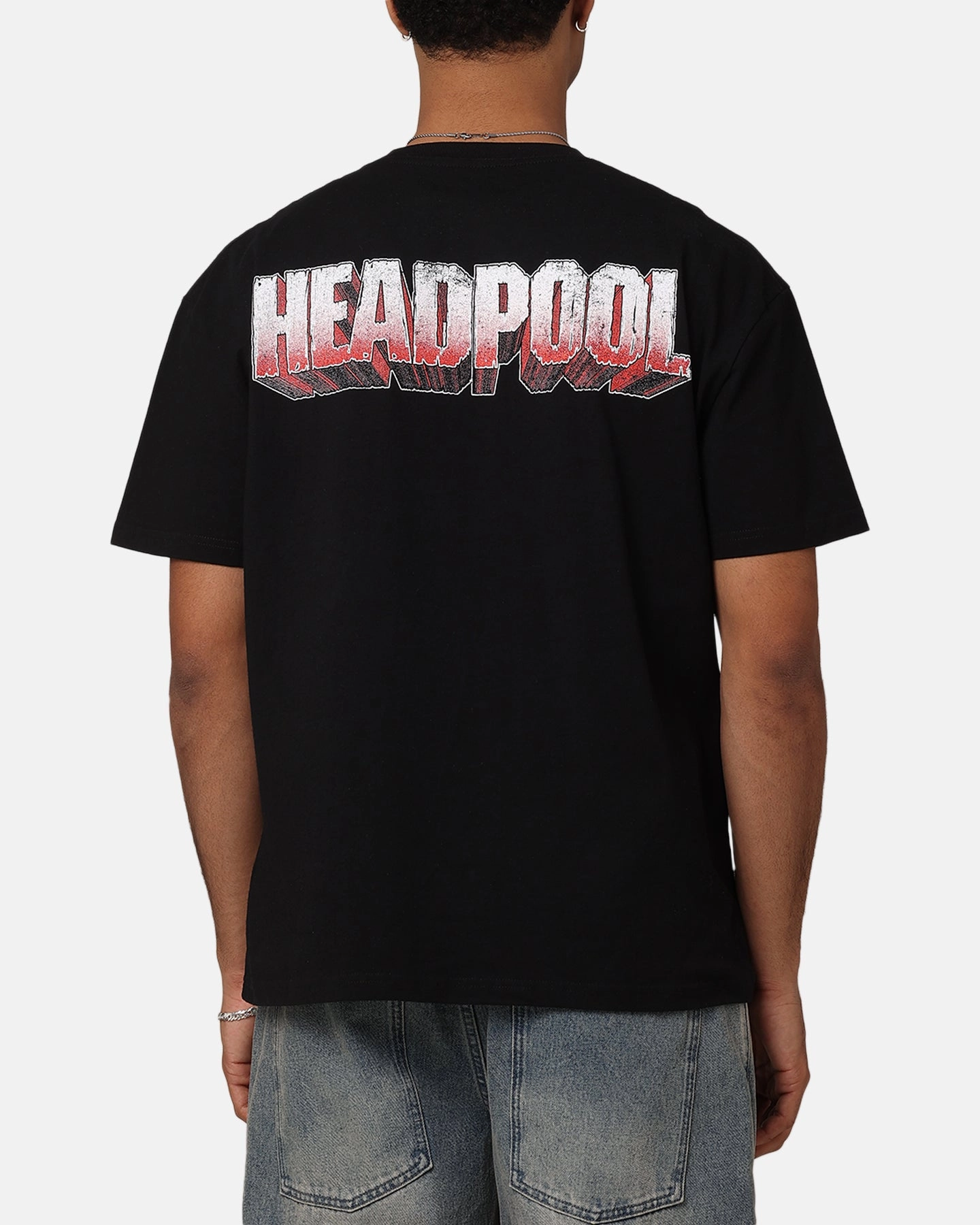 Goat Crew Marvel Deadpool Headpool Vintage T-Shirt Black Acidwash Cozy Vibes