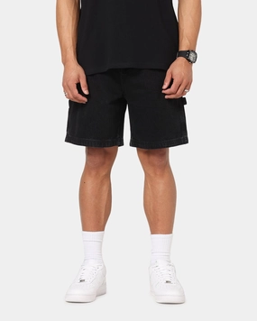 Workout Ready Design Carre C-Star Denim Shorts Black Wash