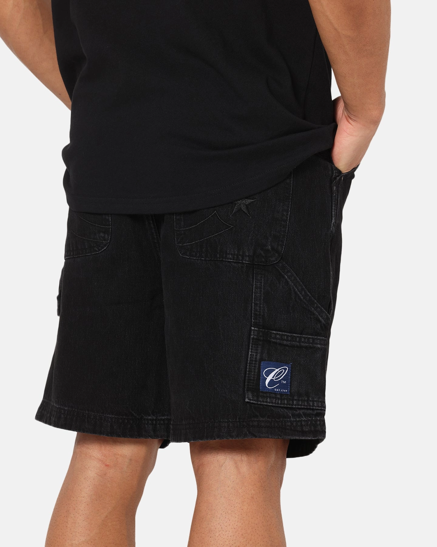 Carre C-Star Denim Shorts Black Wash Urban Mood Fun Colors