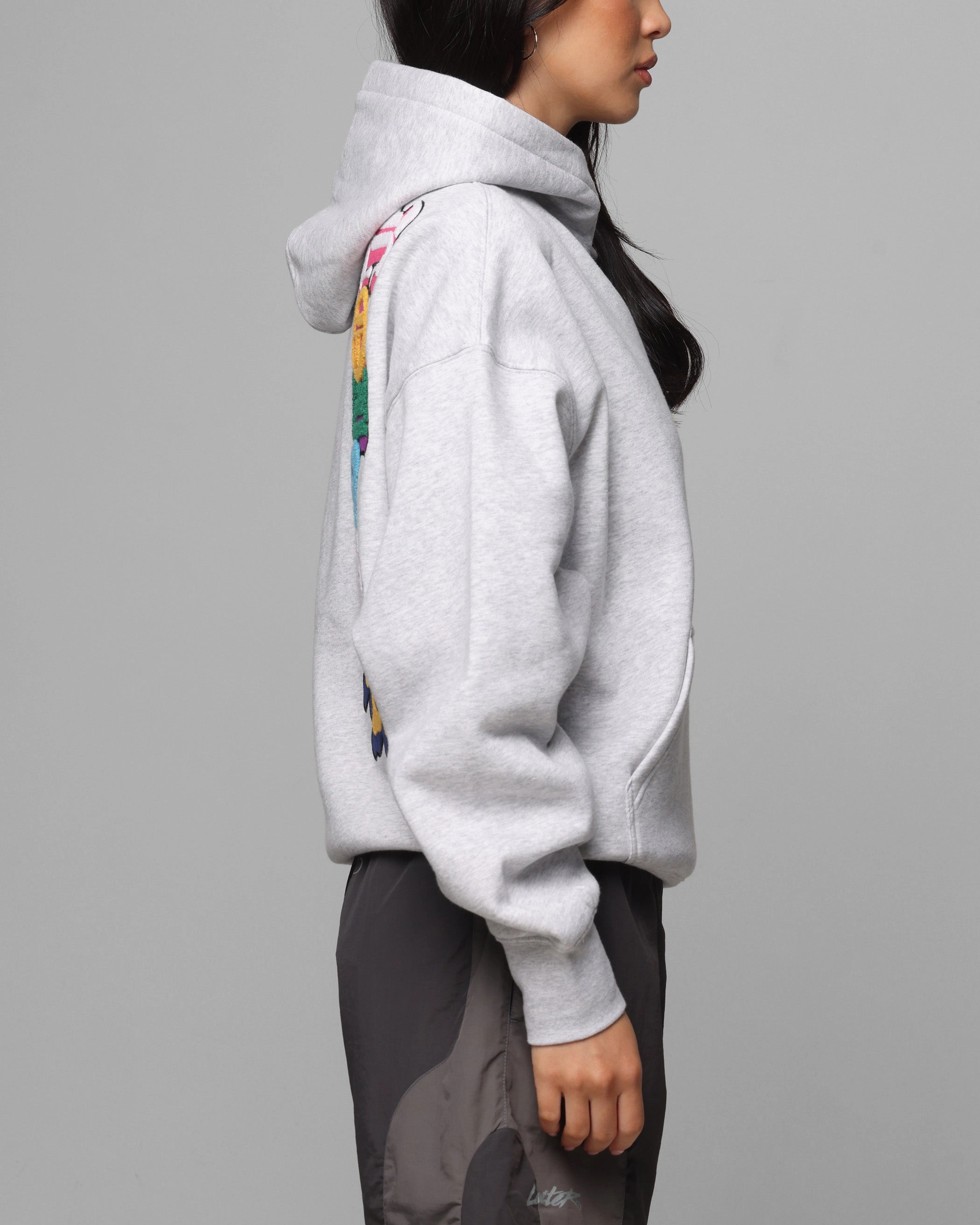 Activewear Recycled materials Loiter Chenille Premium Hoodie Grey Marle