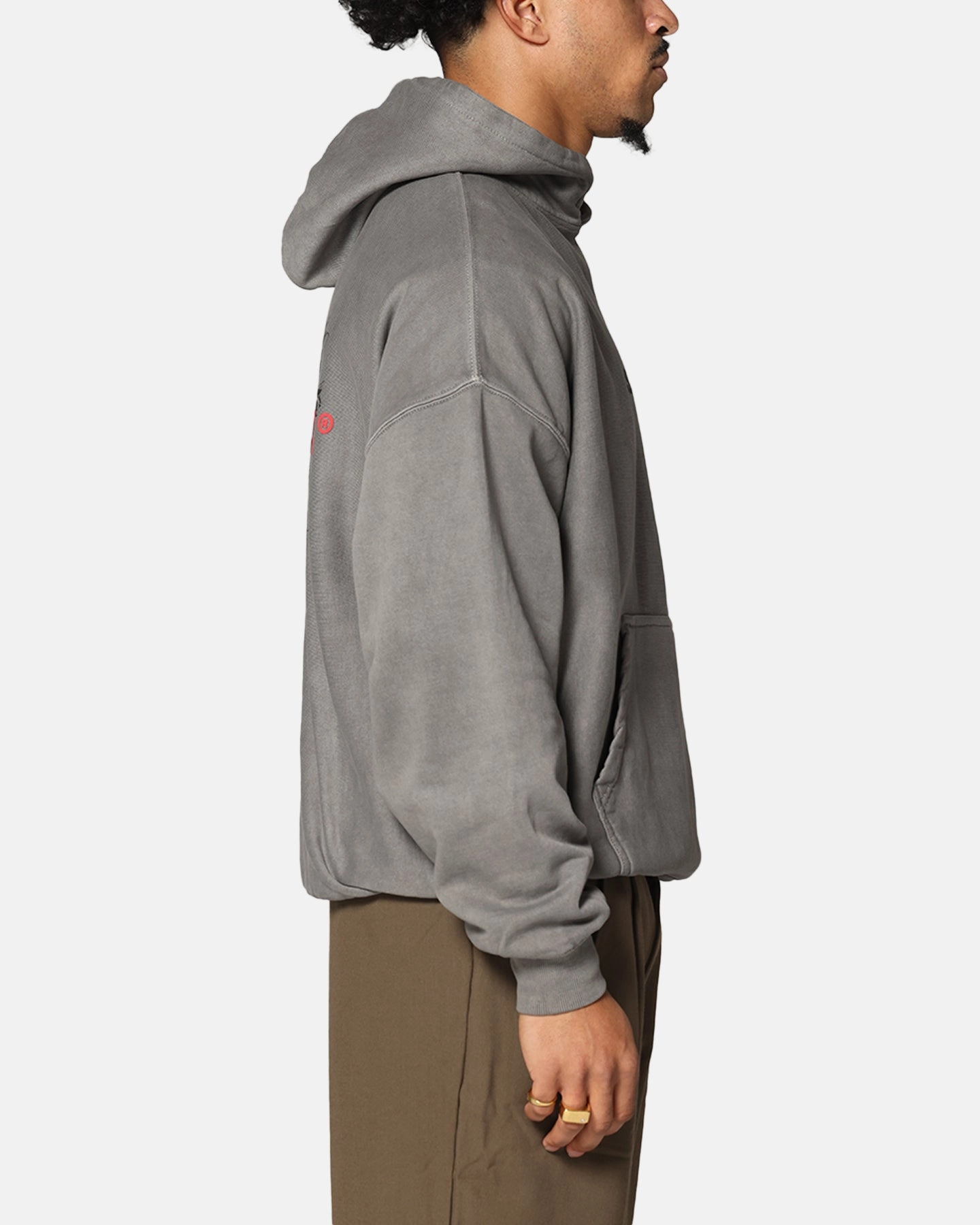 Saint Morta Memoriam Boxy Hoodie Washed Charcoal Travel Outfit Mink like