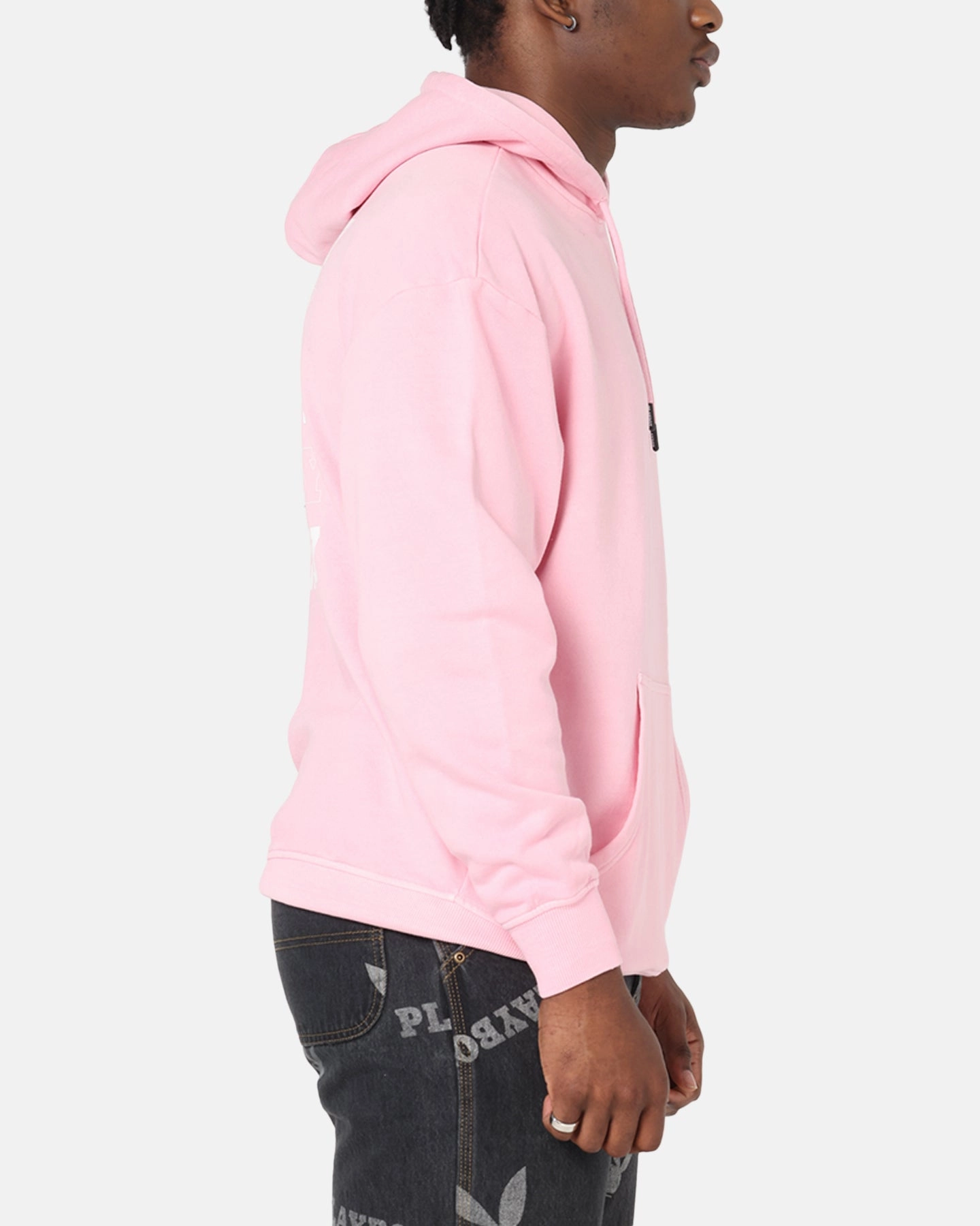 Playboy Stack Washed Hoodie Washed Pink work environment