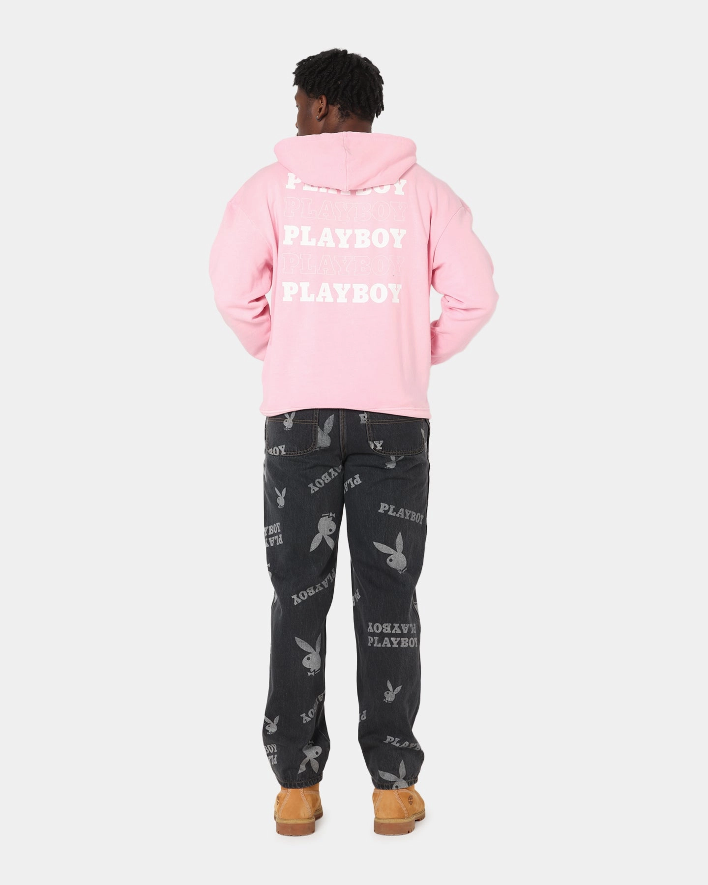 Sustainable fashion Squirrel like Playboy Stack Washed Hoodie Washed Pink