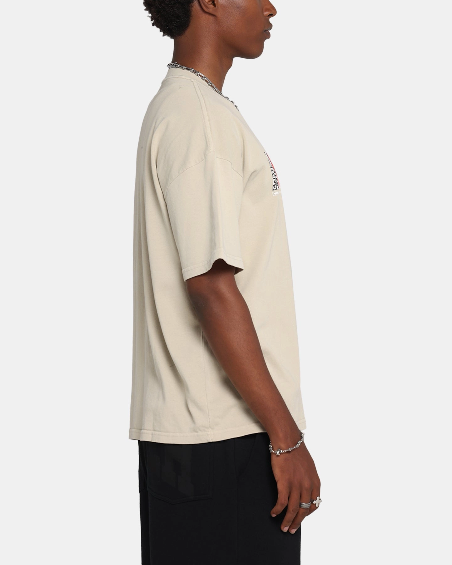 Skinny Fit 73 Studio X Cartoon Network The Powerpuff Girls Box Logo Vintage T-Shirt Stone