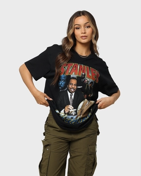 American Thrift X The Office Stanley Hudson Vintage T-Shirt Black BioBased Fibers
